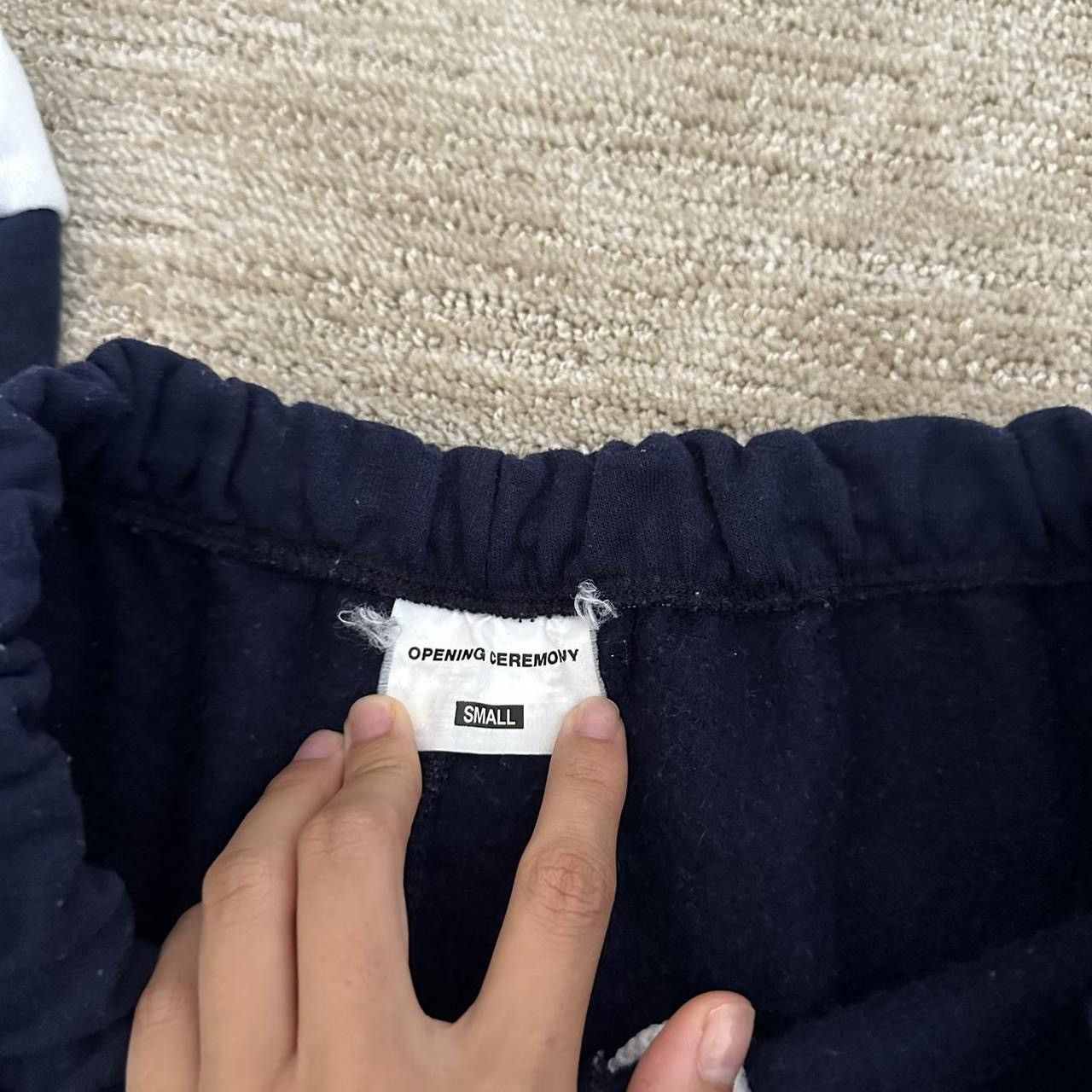 Opening Ceremony Opening ceremony navy blue and white striped joggers Size US 30 / EU 46 - 2 Thumbnail