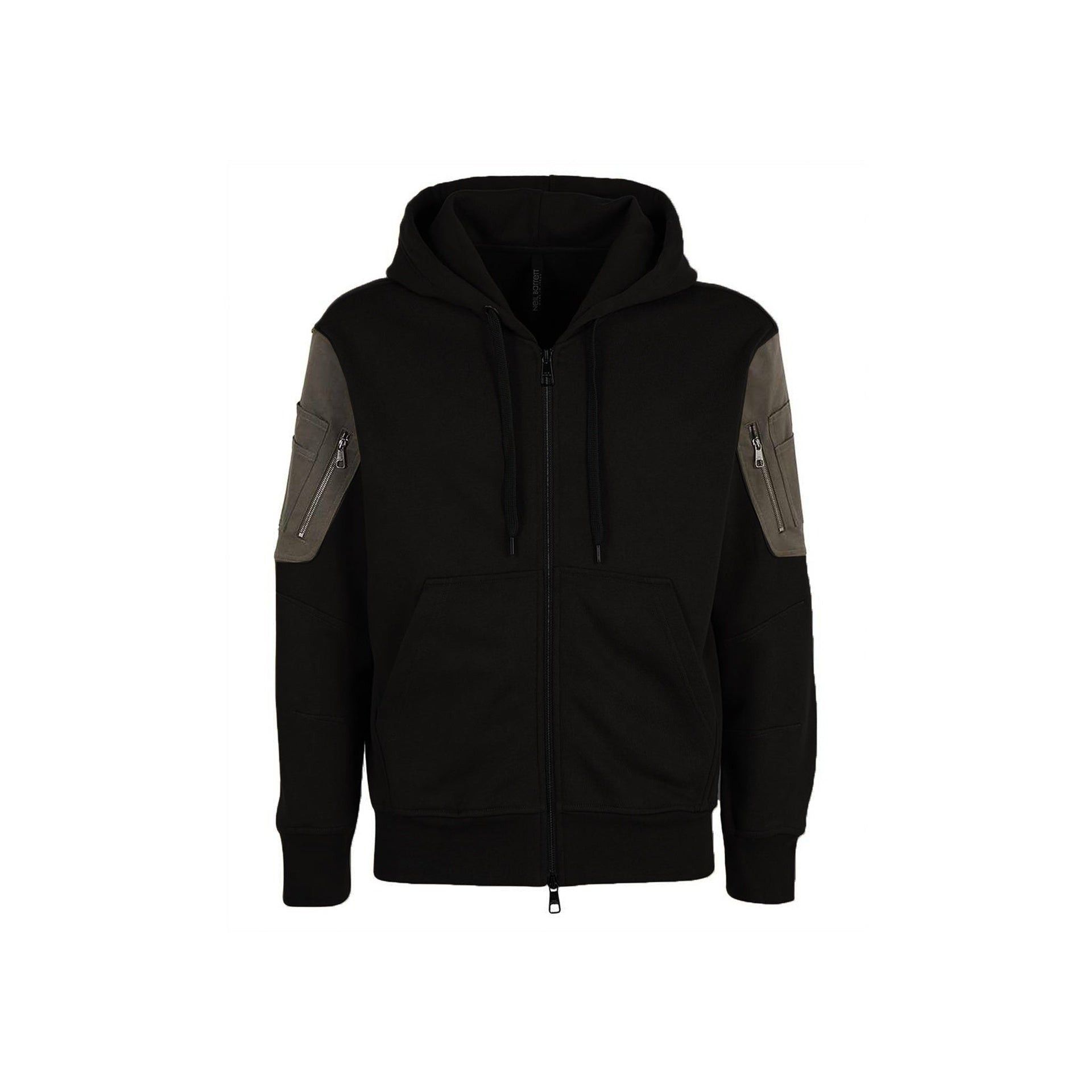 Neil Barrett Neil Barrett Cotton Logo Hooded Sweatshirt Size US L / EU 52-54 / 3 - 1 Thumbnail