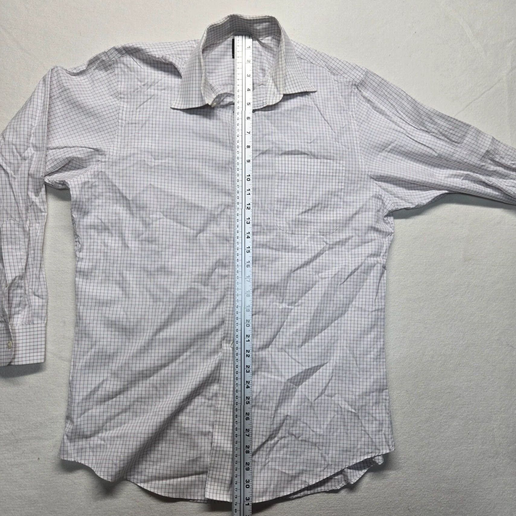 Jos. A. Bank VINTAGE Jos A. Bank White Dress Shirt Men 16 33 Long Sleeve Button-Up Cotton Casual Formal Size 42R - 6 Thumbnail