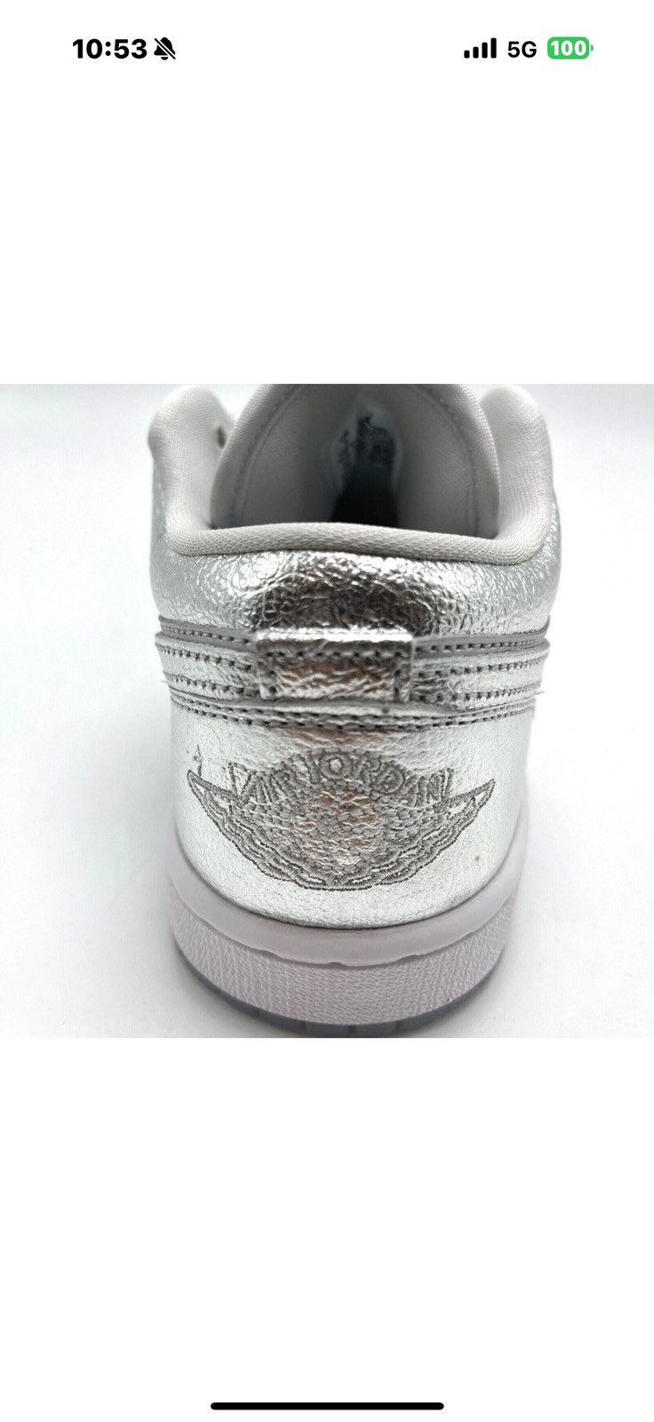 Nike Nike Air Jordan 1 Low SE Metallic Silver FN5030-001 Size US 12 / EU 45 - 11 Thumbnail