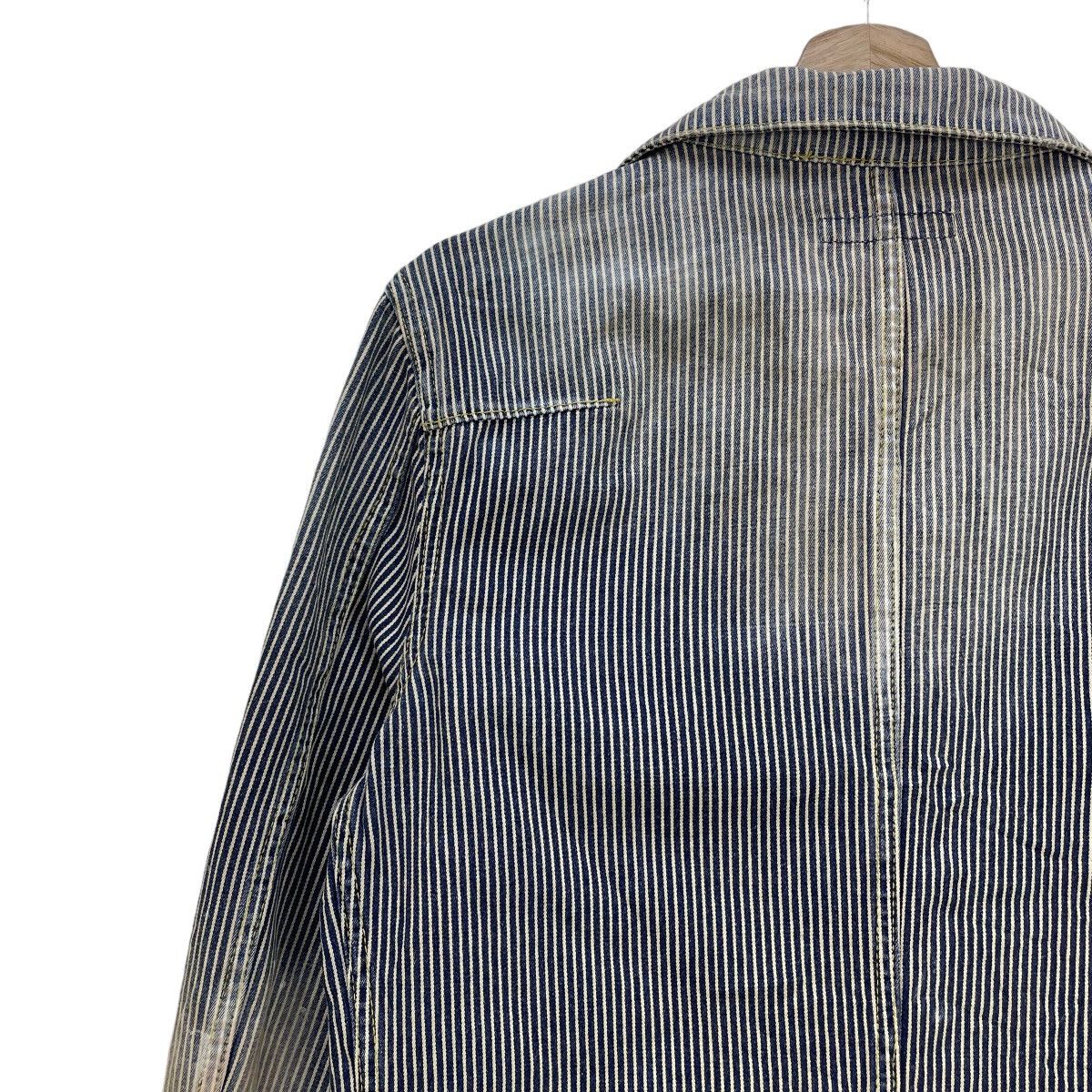 Japanese Brand 🔥Vintage Faded Varosh Hikory Stripe Jacket Size US S / EU 44-46 / 1 - 7 Thumbnail