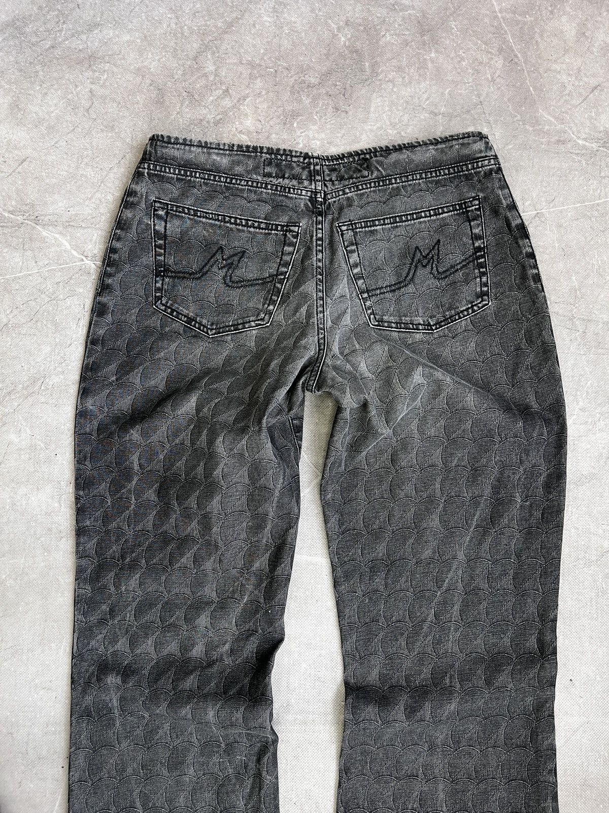 Tornado Mart Rare Japanese flared crazy pattern flared jeans tornado mart Size US 32 / EU 48 - 9 Thumbnail