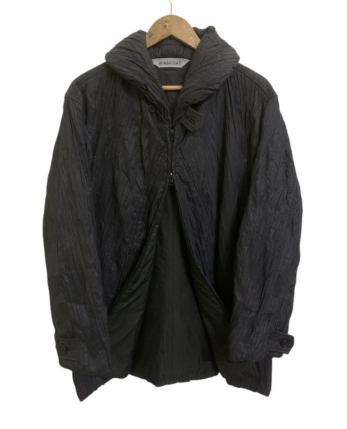 Issey Miyake 💥Vintage Issey Miyake Windcoat Pleats Jacket Size M / US 6-8 / IT 42-44 - 3 Thumbnail