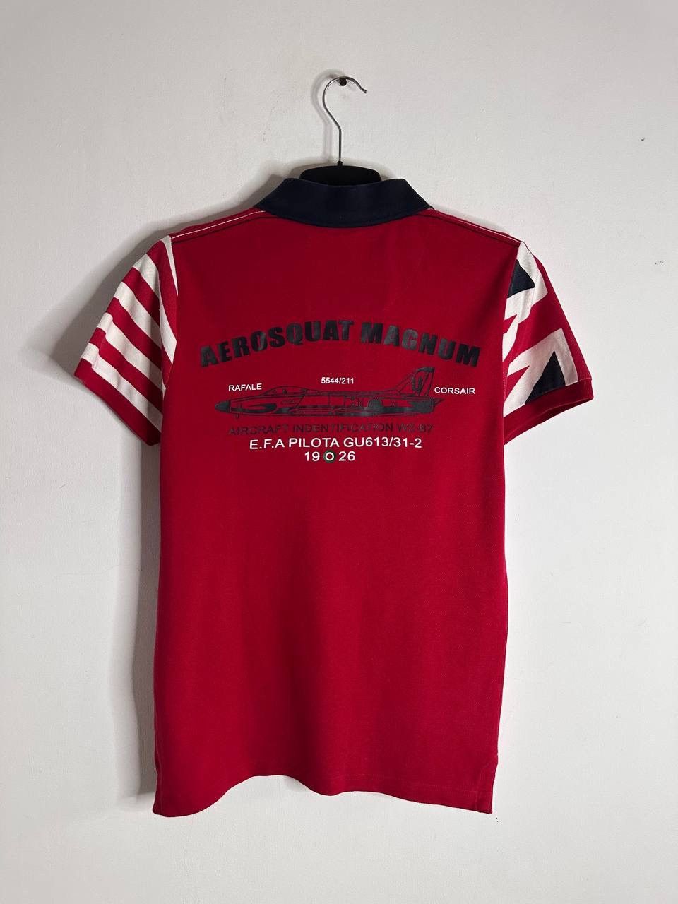 Aeronautica Militare GU613 Jeans Pilot Polo Shirt S – USA/UK Flag Sleeves MA-1 Size US S / EU 44-46 / 1 - 8 Thumbnail