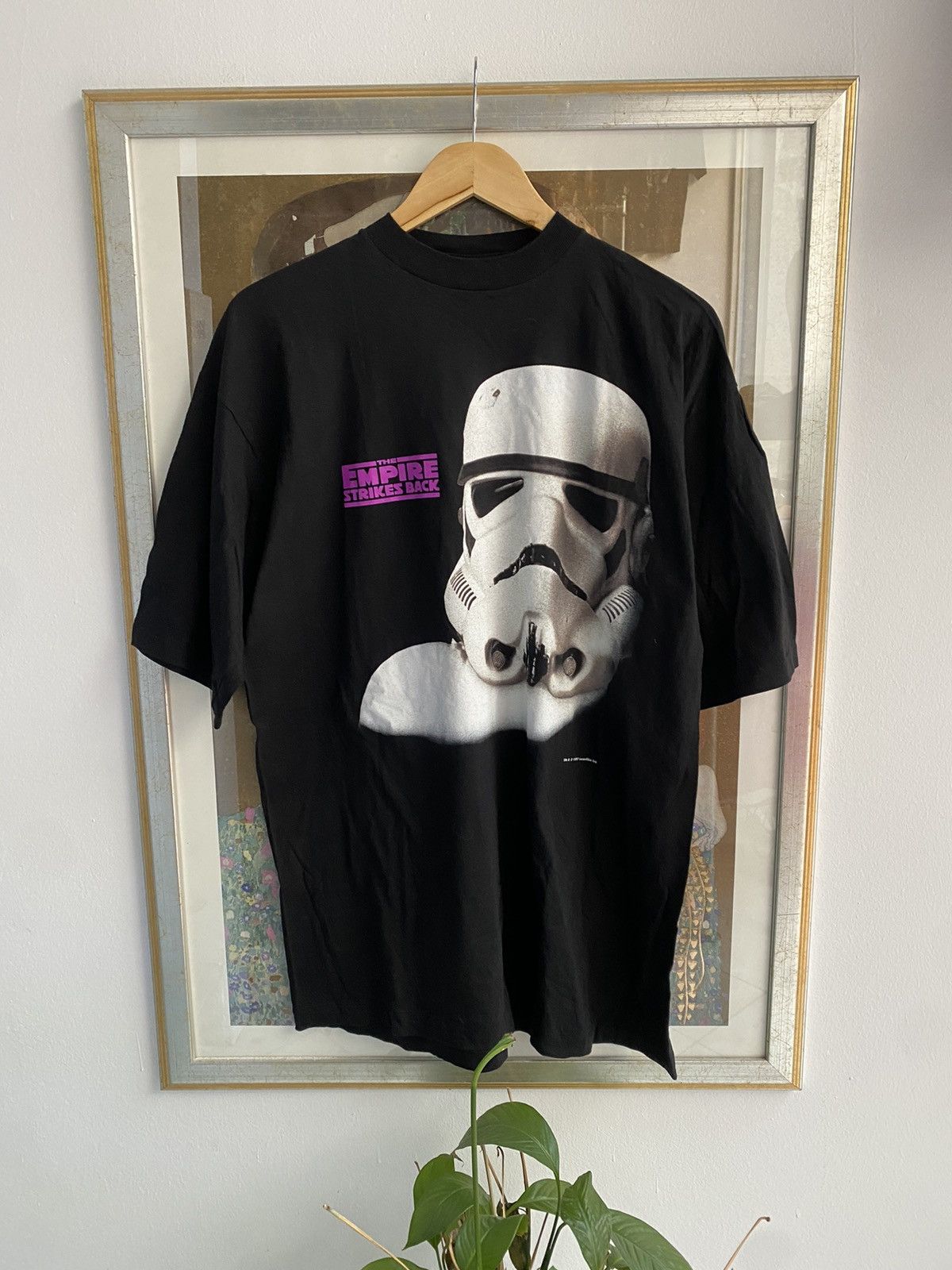 image of Star Wars Empire Strikes Back 1997 T Shirt in Black, Men's (Size XL)