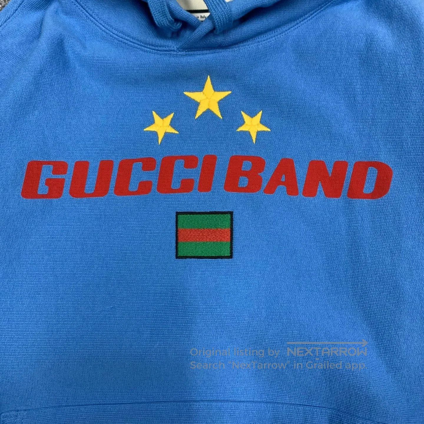 Gucci gucci blue logo hoodie with drawstrings. Size US XS / EU 42 / 0 - 4 Thumbnail