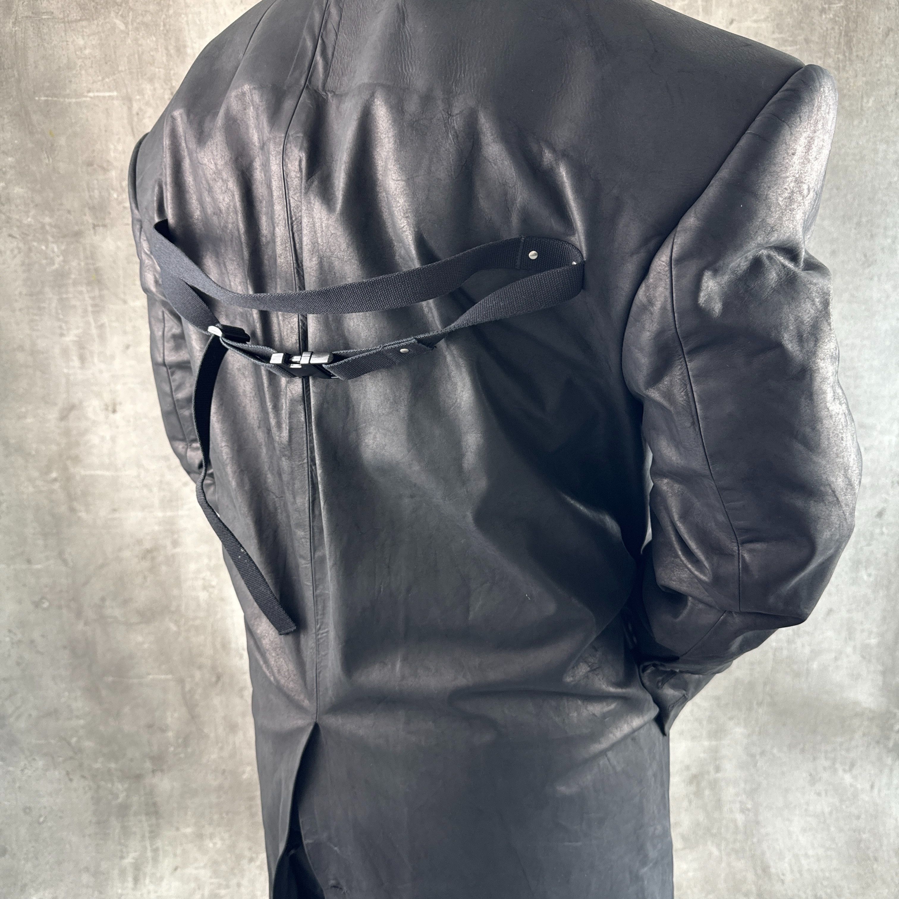 RICK OWENS FW23 Luxor Leather Jumbo Tatlin Coat - Outerwear