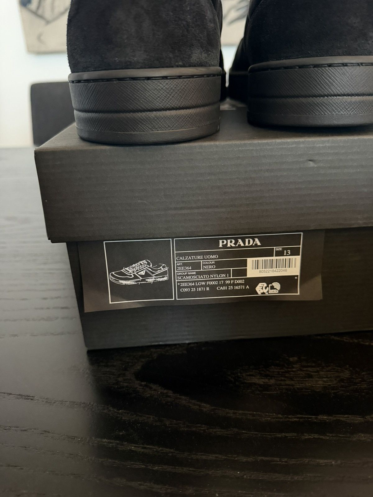 Prada Prada Downtown Re-Nylon and suede sneakers Size US 13 / EU 46 - 9 Thumbnail