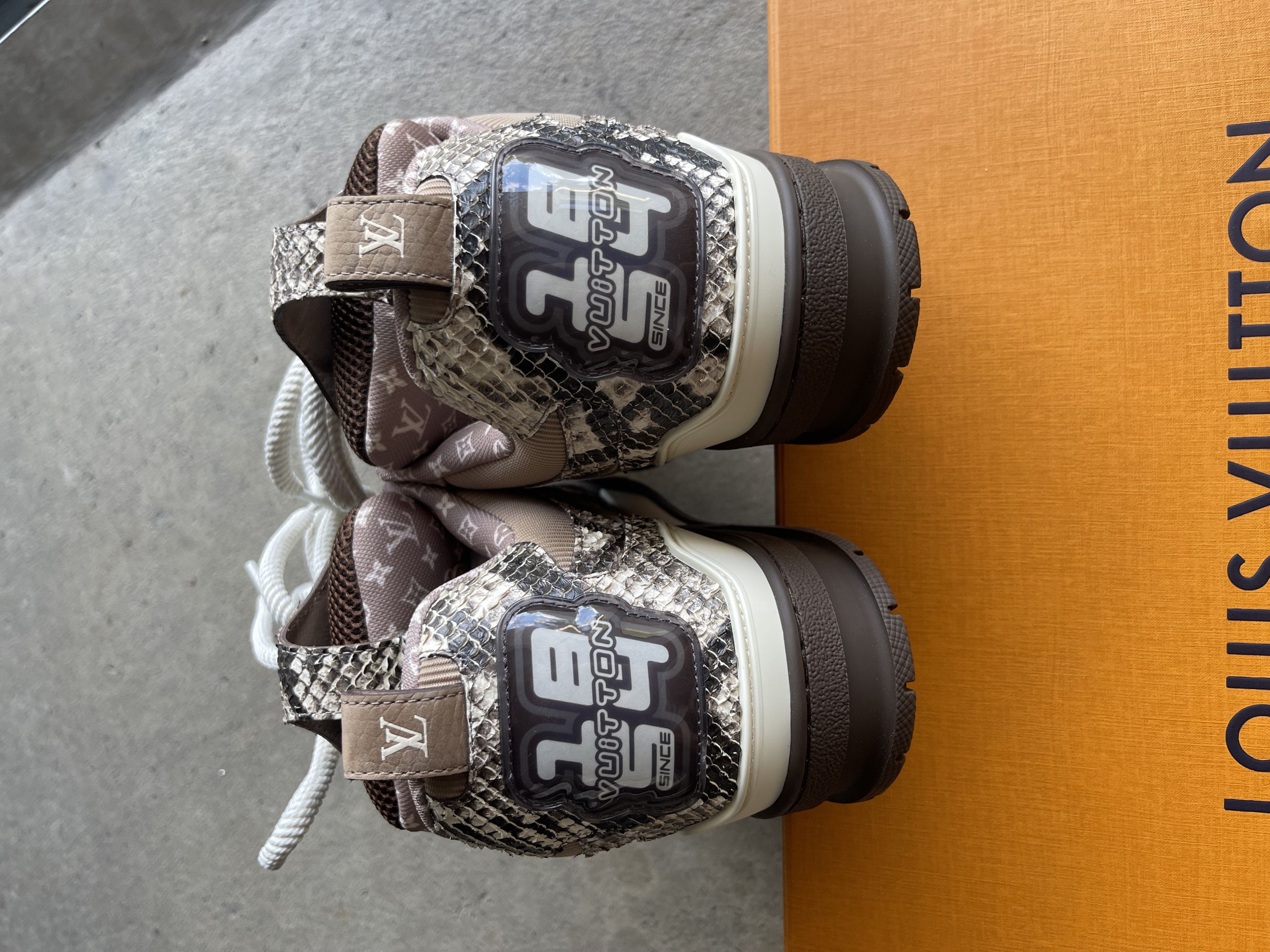 Louis Vuitton Louis Vuitton FW 2022 Python Skin Skate Sneakers Size US 8 / EU 41 - 6 Thumbnail
