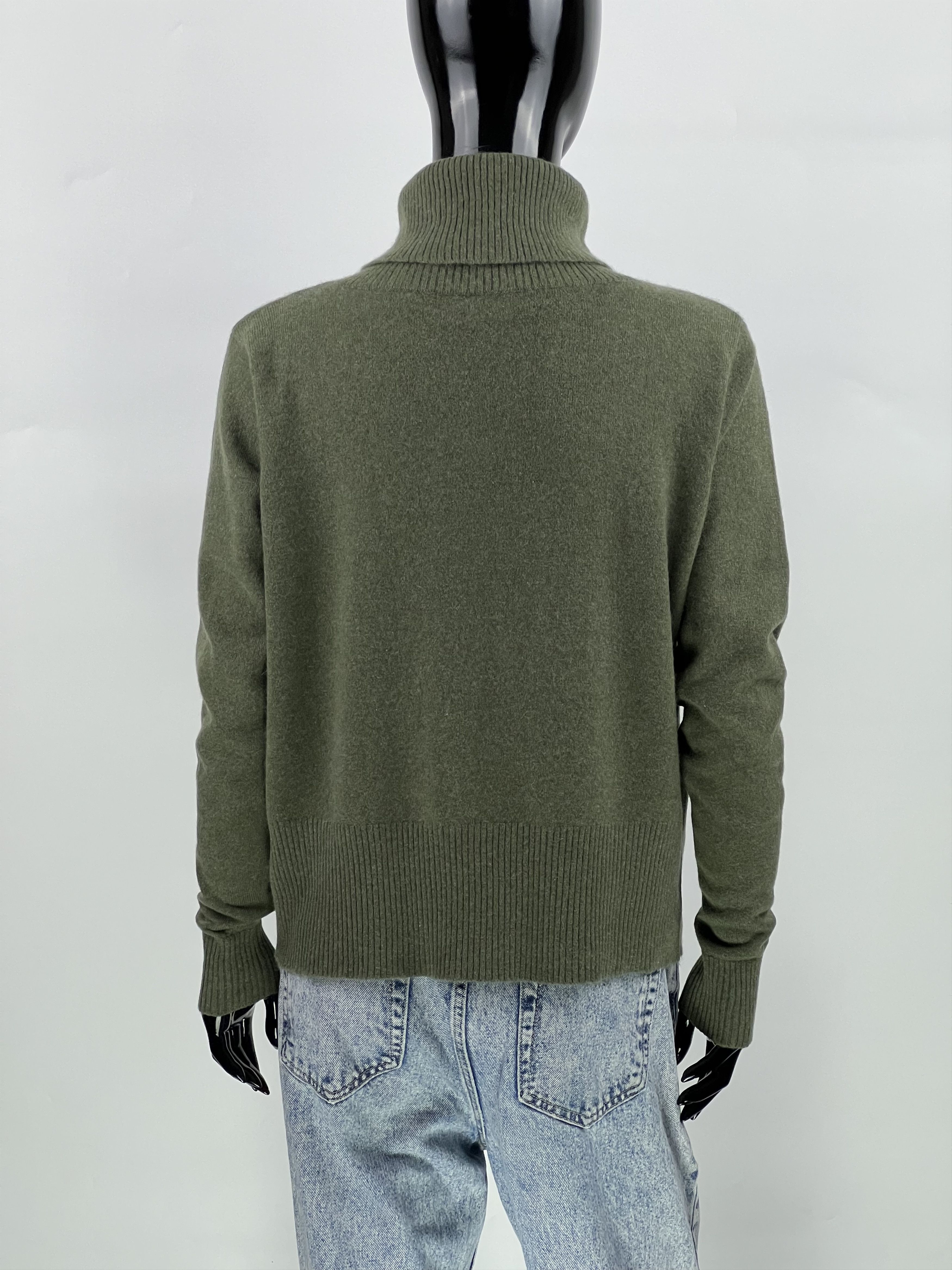 Designer Denner London 100% Cashmere Turtleneck Sweater Size M/L Size M / US 6-8 / IT 42-44 - 3 Thumbnail