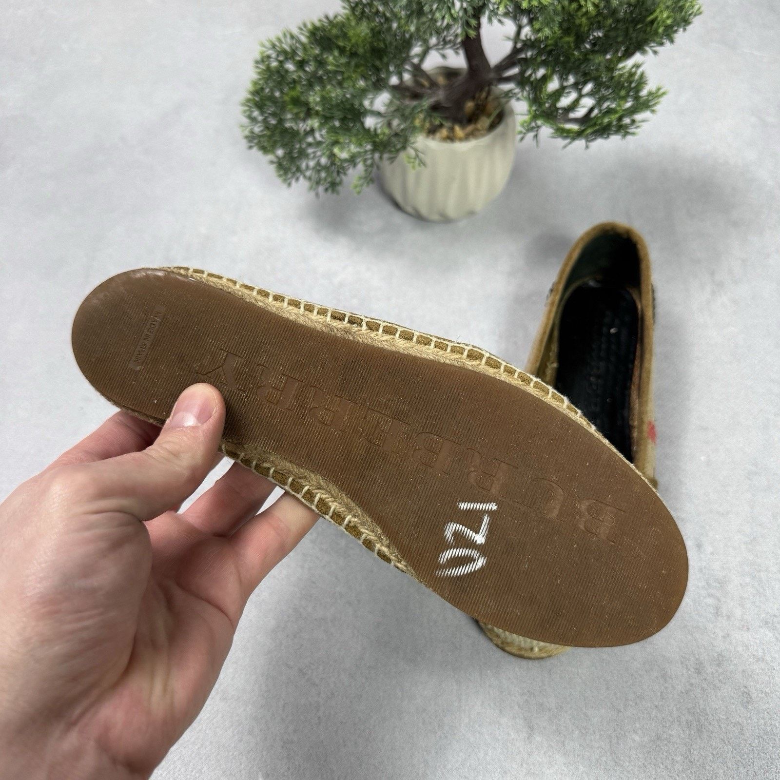 Burberry Burberry Espadrille Womens Check Size 35 US 5 Size US 5 / IT 35 - 11 Thumbnail