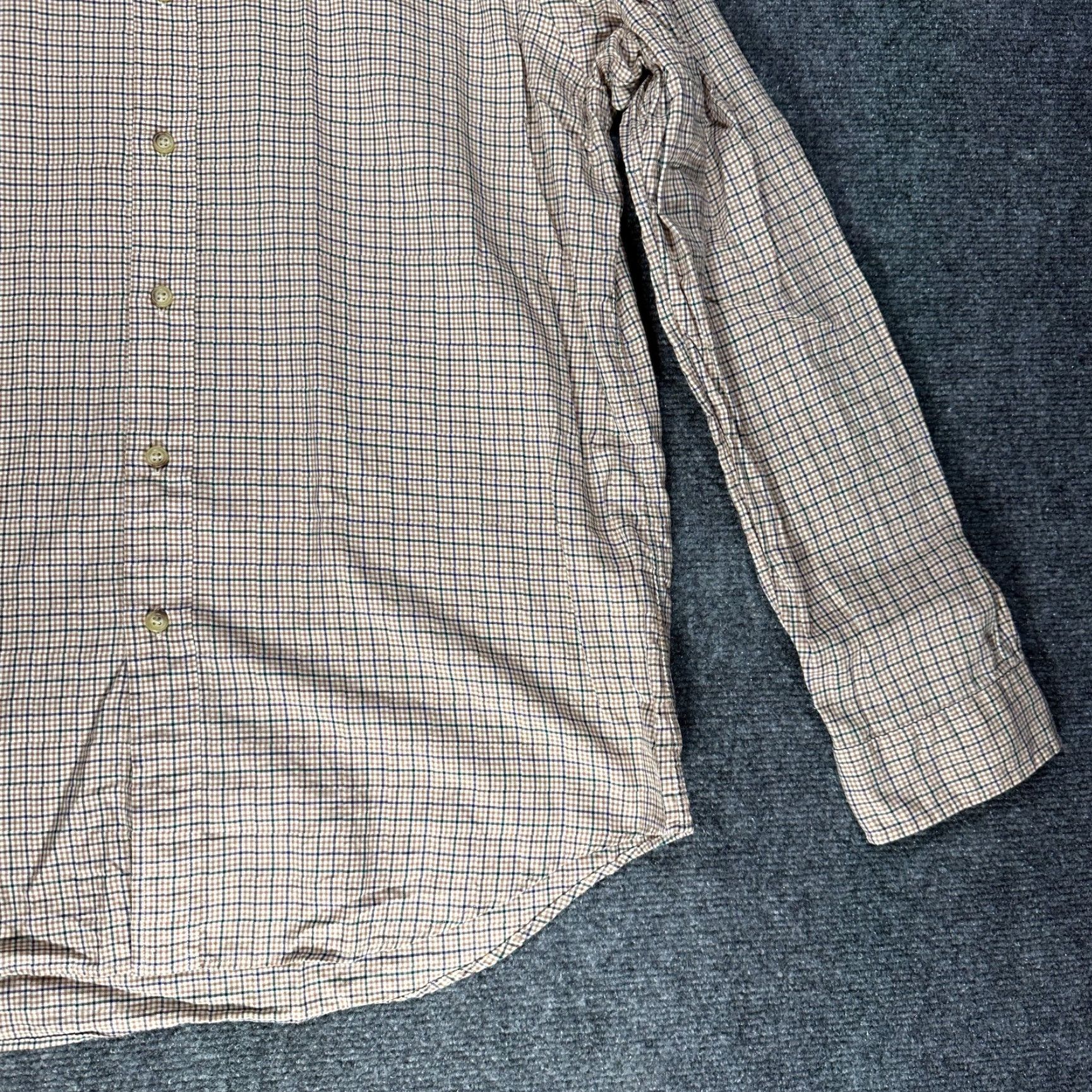 Ralph Lauren Ralph Lauren Shirt Mens Large Button Down Tan Plaid Cotton Long Sleeve Logo Size US L / EU 52-54 / 3 - 3 Thumbnail