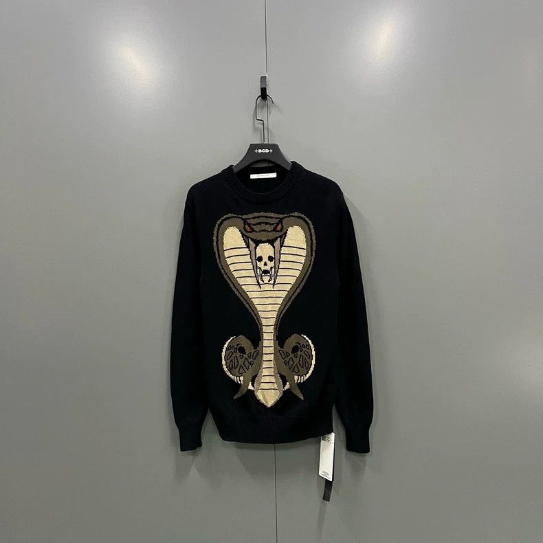 Givenchy Givenchy King Cobra Print Knitwear Size US S / EU 44-46 / 1 - 1 Thumbnail