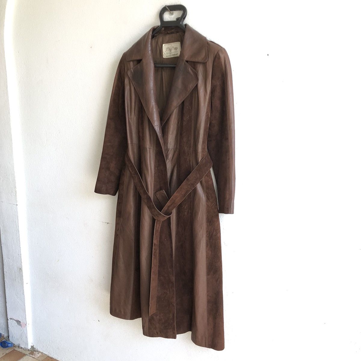 Japanese Brand MY NAP long leather jacket Size M / US 6-8 / IT 42-44 - 3 Thumbnail