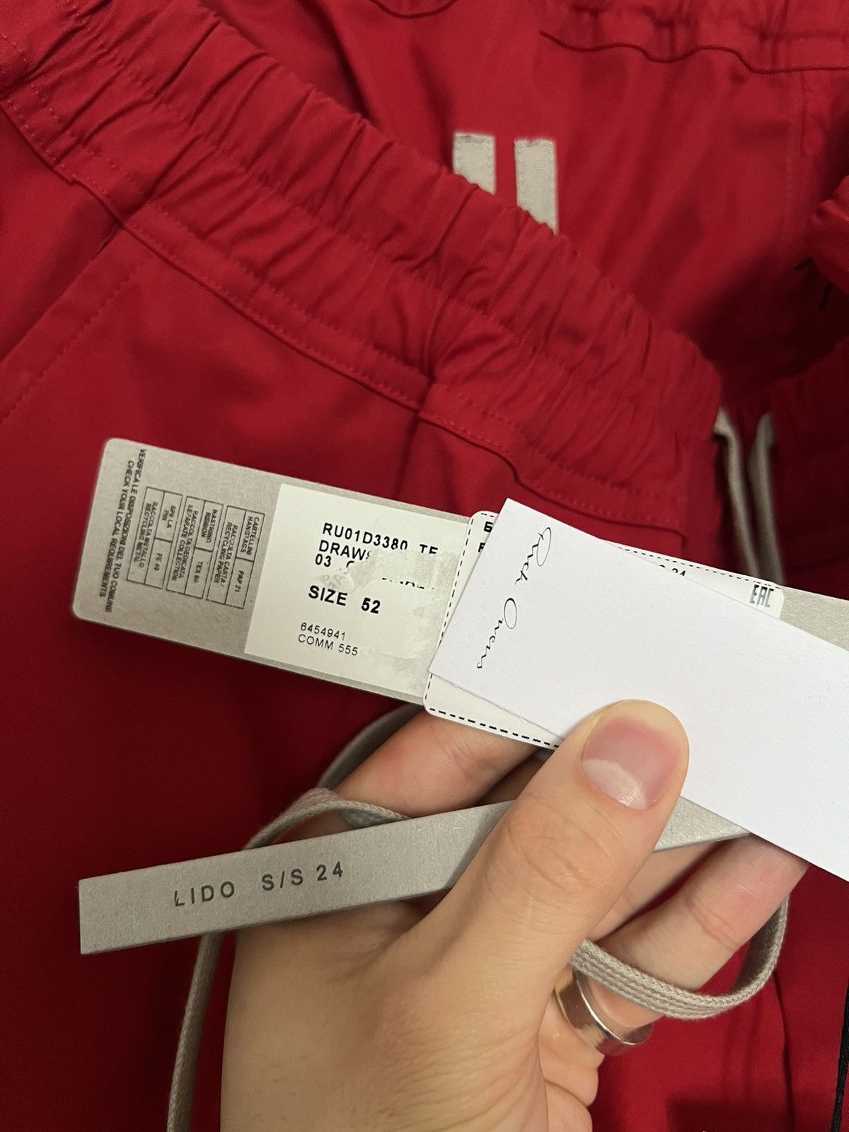 Rick Owens Drawstring Cotton Pants Size US 36 / EU 52 - 5 Thumbnail