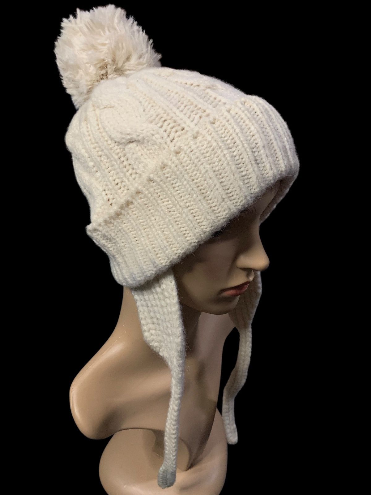 Designer × Japanese Brand × Kapital Crochet Earflap Beany Hat Size ONE SIZE - 2 Thumbnail
