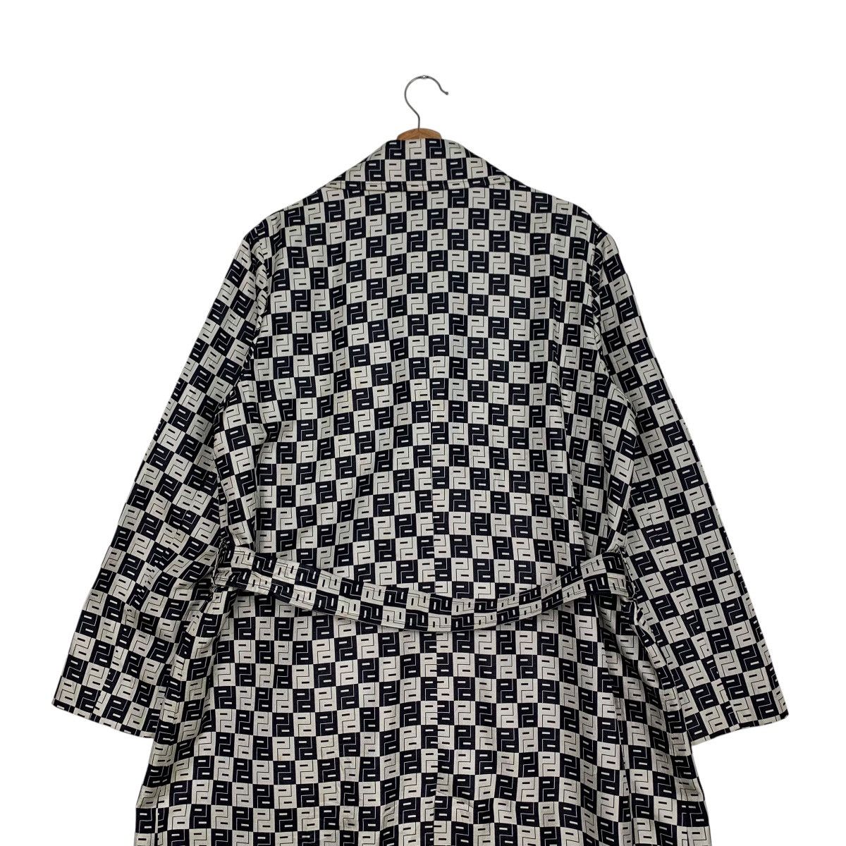 Bruno Piattelli BRUNO PIRTTELLI Checkered Trench Coat #2683-C120 Size L / US 10 / IT 46 - 9 Thumbnail