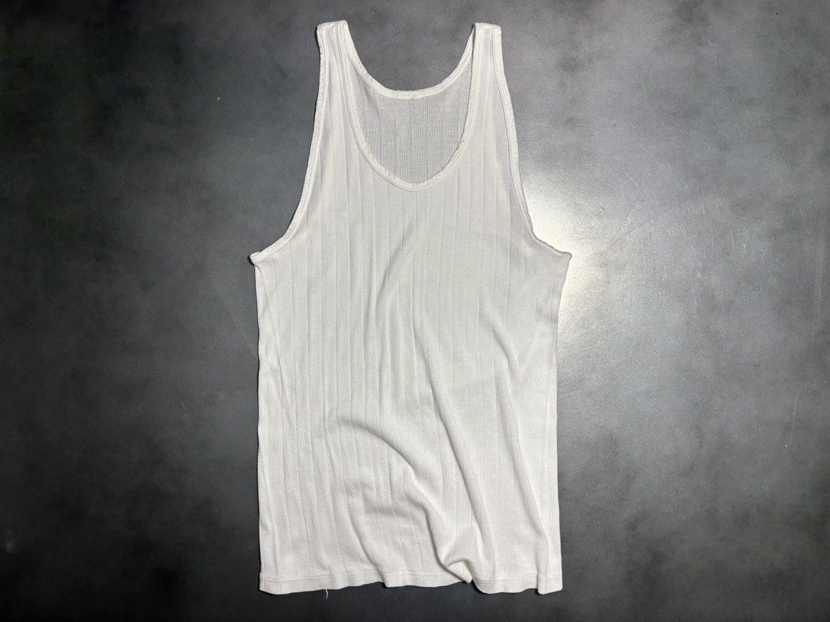 Vintage 1990s Vintage Tank Top Ribbed Undershirt Sleeveless Blank 90 Size US S / EU 44-46 / 1 - 13 Thumbnail