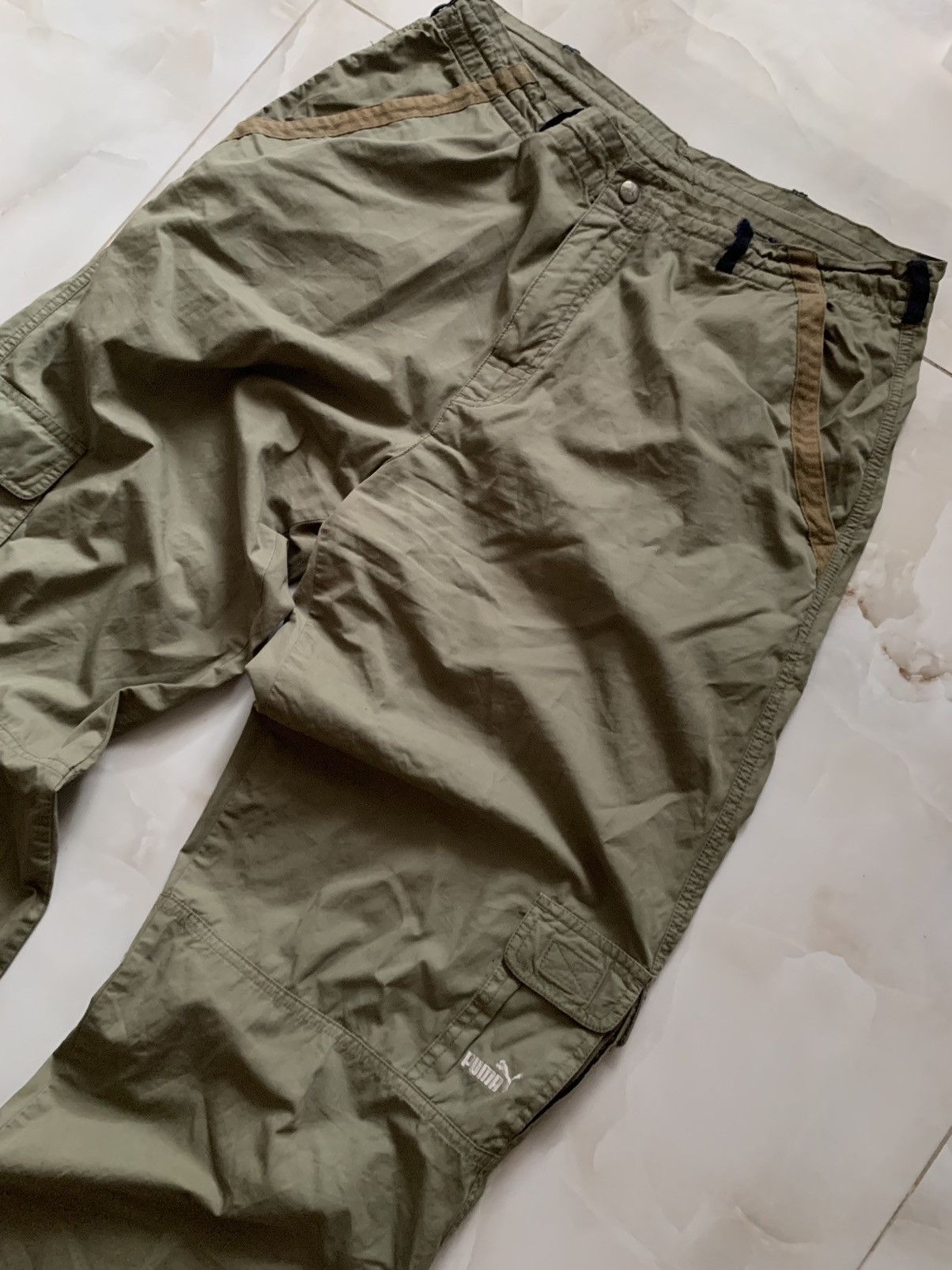 Puma Vintage 90s Puma Baggy Pants cargo streetwear y2k Size US 32 / EU 48 - 2 Thumbnail