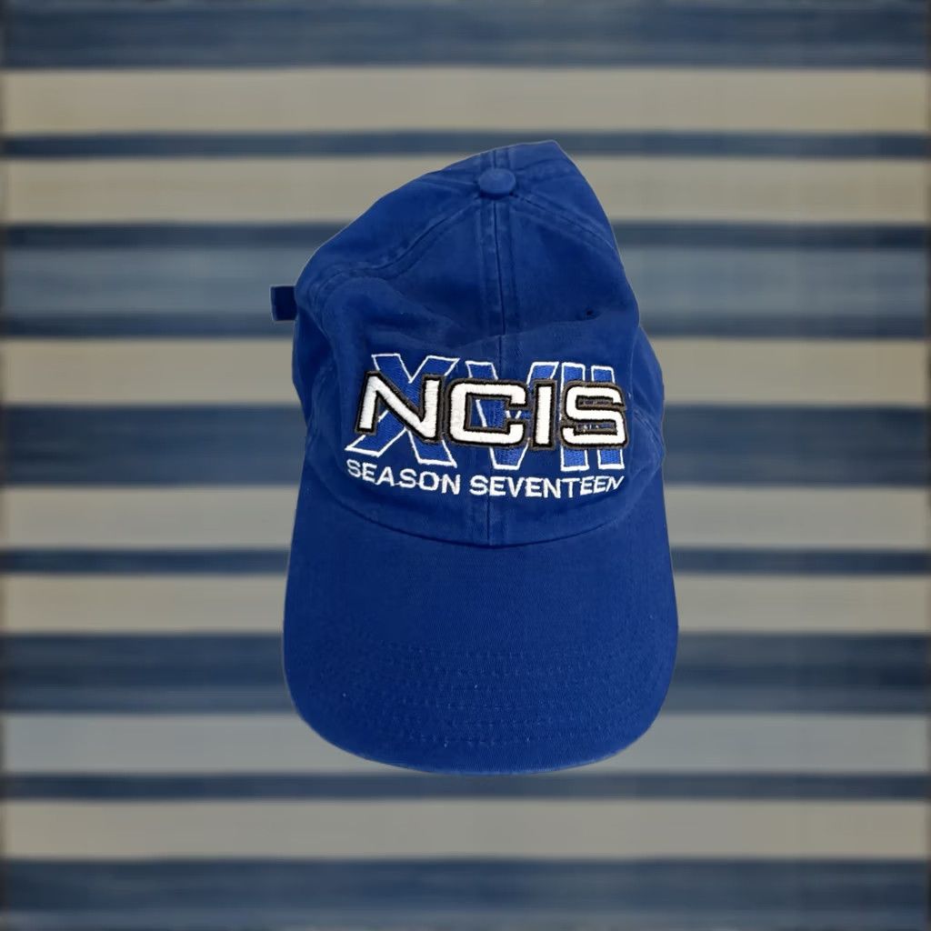 Vintage NCIS Hat Baseball Cap OSFM Blue Blue Adjustable Cotton Mens One Size Hat Size ONE SIZE - 1 Thumbnail