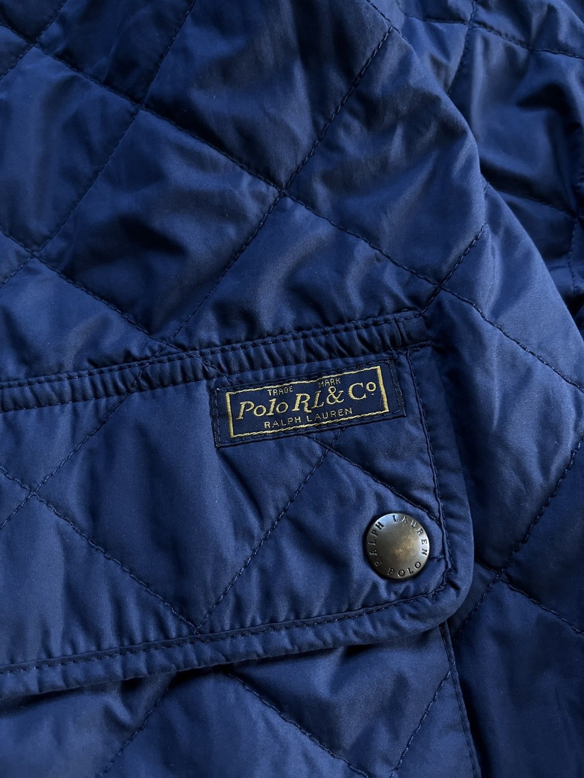 Polo Ralph Lauren PRL Blue Quilted Light Jacket Size US XL / EU 56 / 4 - 6 Thumbnail