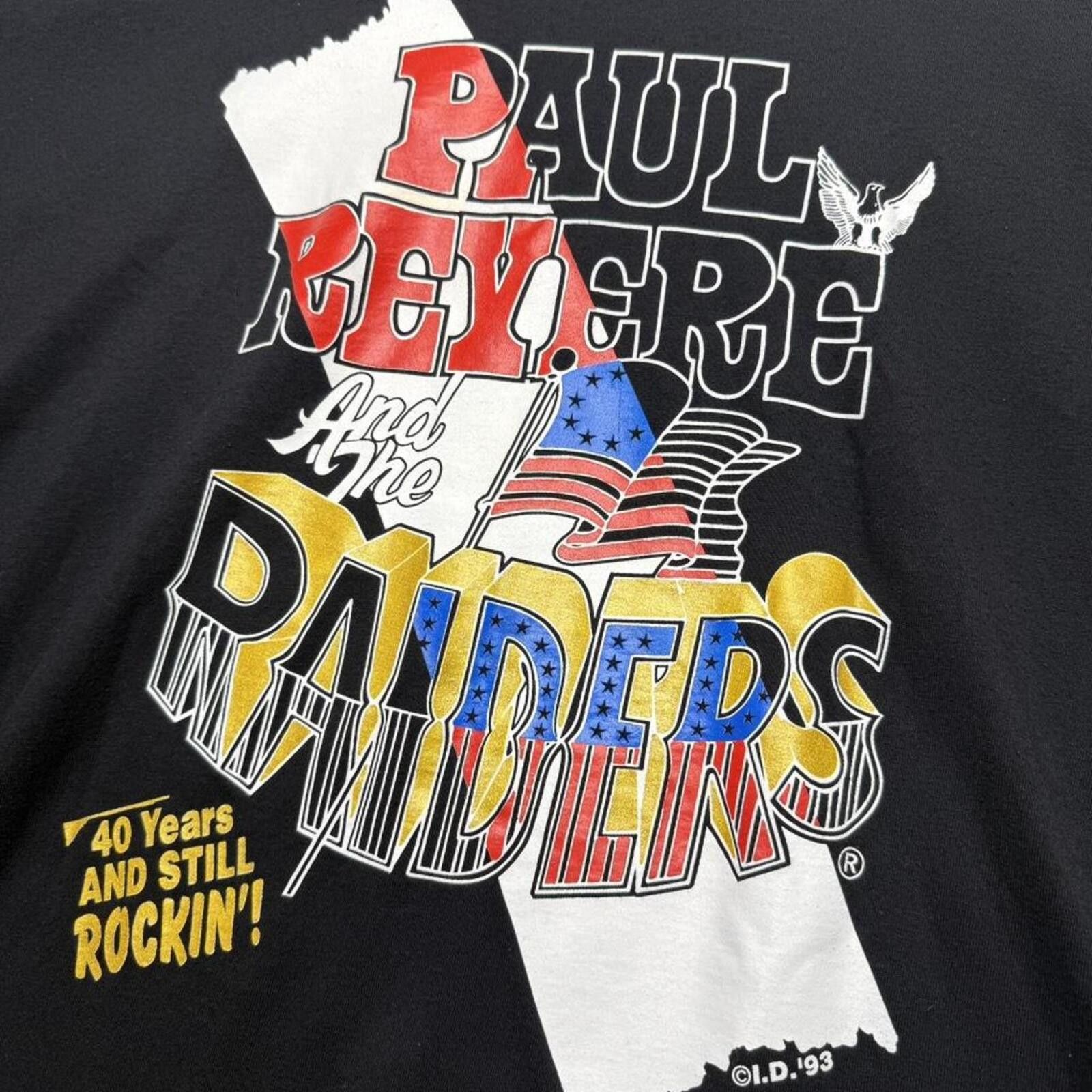 Other Vintage 90s Paul Revere and the Raiders black band tee Size US XL / EU 56 / 4 - 2 Thumbnail