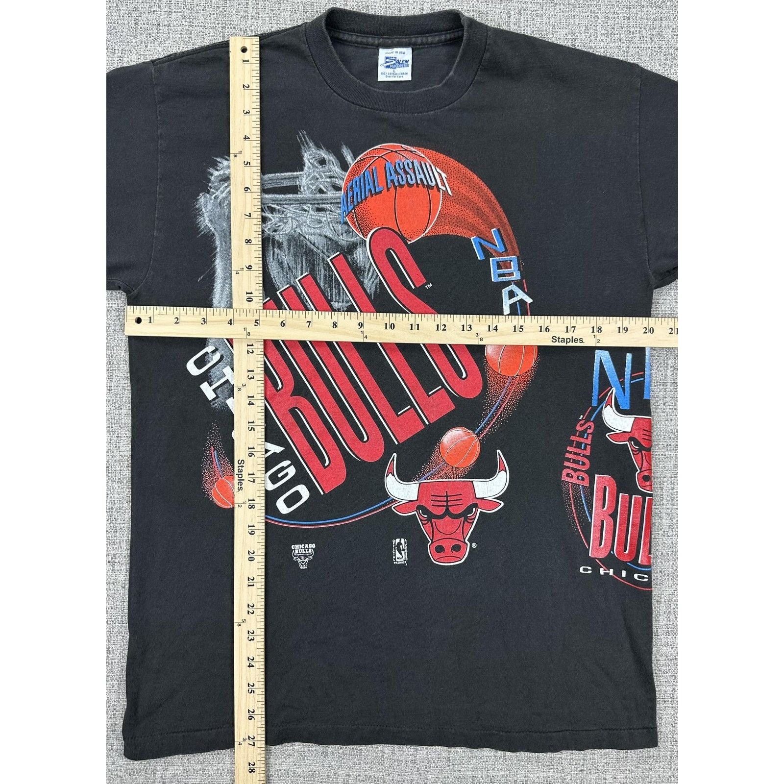 Salem Sportswear Chicago Bulls Shirt Sz L NBA Salem Wrap Around Double 90s Size US L / EU 52-54 / 3 - 2 Thumbnail