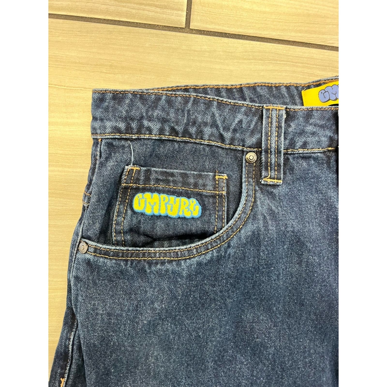 Empyre Empyre Baggy Skate Embroidered Jeans Size US 30 / EU 46 - 7 Thumbnail