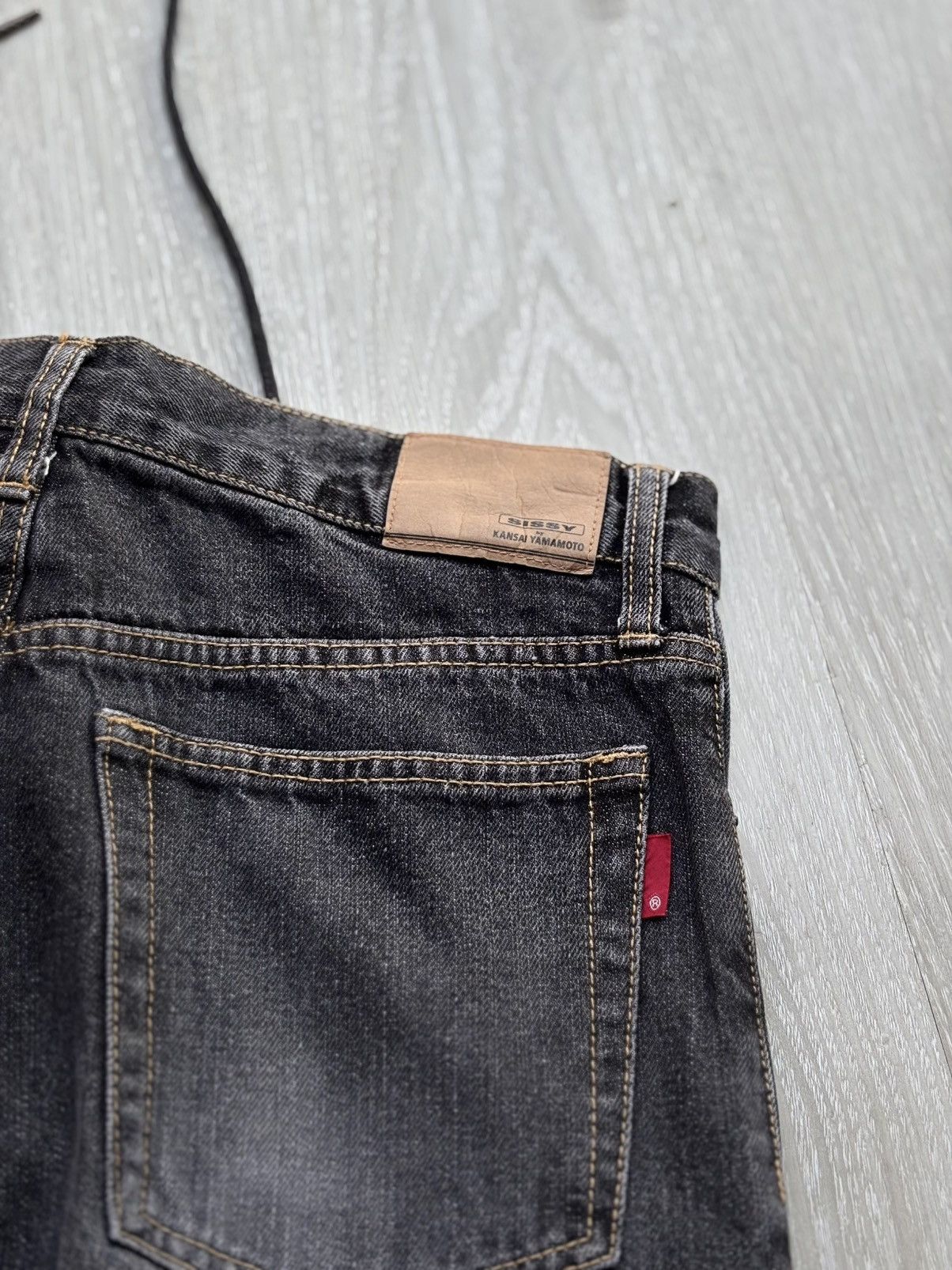Kansai Yamamoto KANSAI YAMAMOTO lace-up flare jeans Size US 30 / EU 46 - 7 Thumbnail