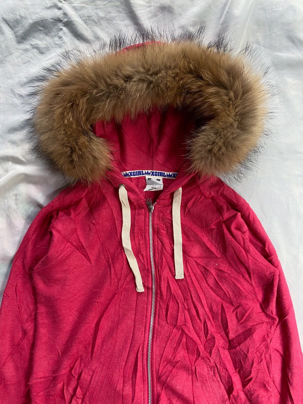 Yasuyuki Ishii X-GIRL LOS ANGELES FAUX FUR ZIP HOODIE Size US M / EU 48-50 / 2 - 9 Thumbnail