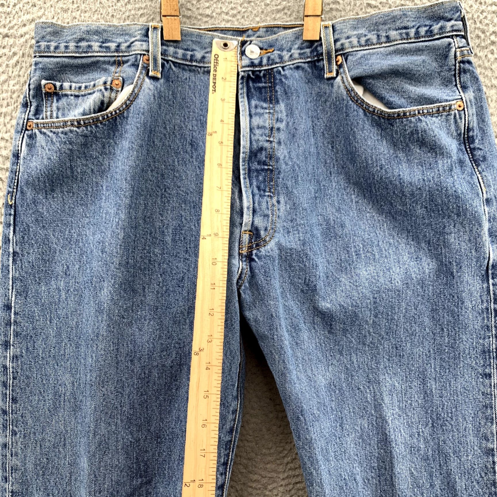 Levi's VINTAGE Levi's 501 XX Jeans Men's 36x29 Button Fly Straight 90s Y2K Streetwear USA Cowboy Western Workwear Men Size US 36 / EU 52 - 6 Thumbnail
