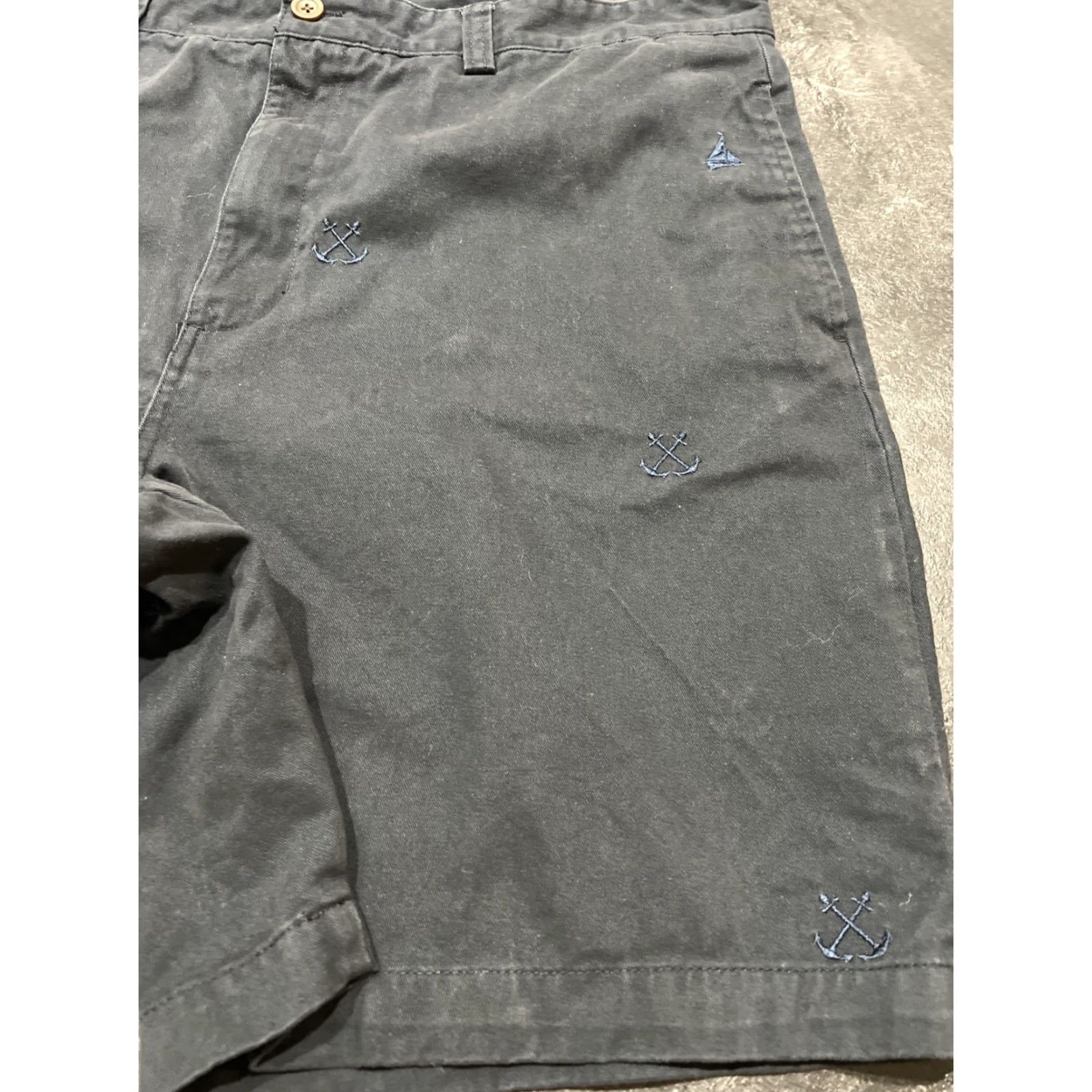 Chaps VINTAGE Chaps Mens Chino Shorts Sailboat Anchors Navy Blue Size 40 Cotton Stretch Size US 40 / EU 56 - 3 Thumbnail