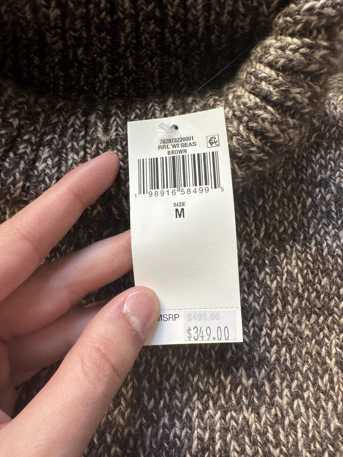 RRL Ralph Lauren Marled Knit Turtleneck Size US M / EU 48-50 / 2 - 3 Thumbnail