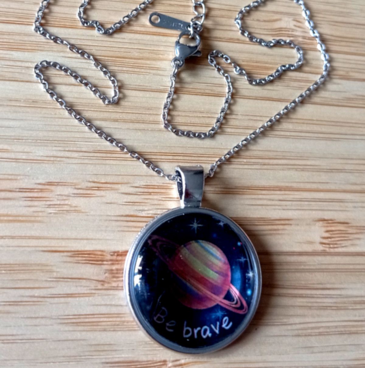 Hysteric Glamour × Japanese Brand × Vintage Punk Tiny Planet Saturn Stainless Steel Silver Necklace RARE Size ONE SIZE - 6 Thumbnail