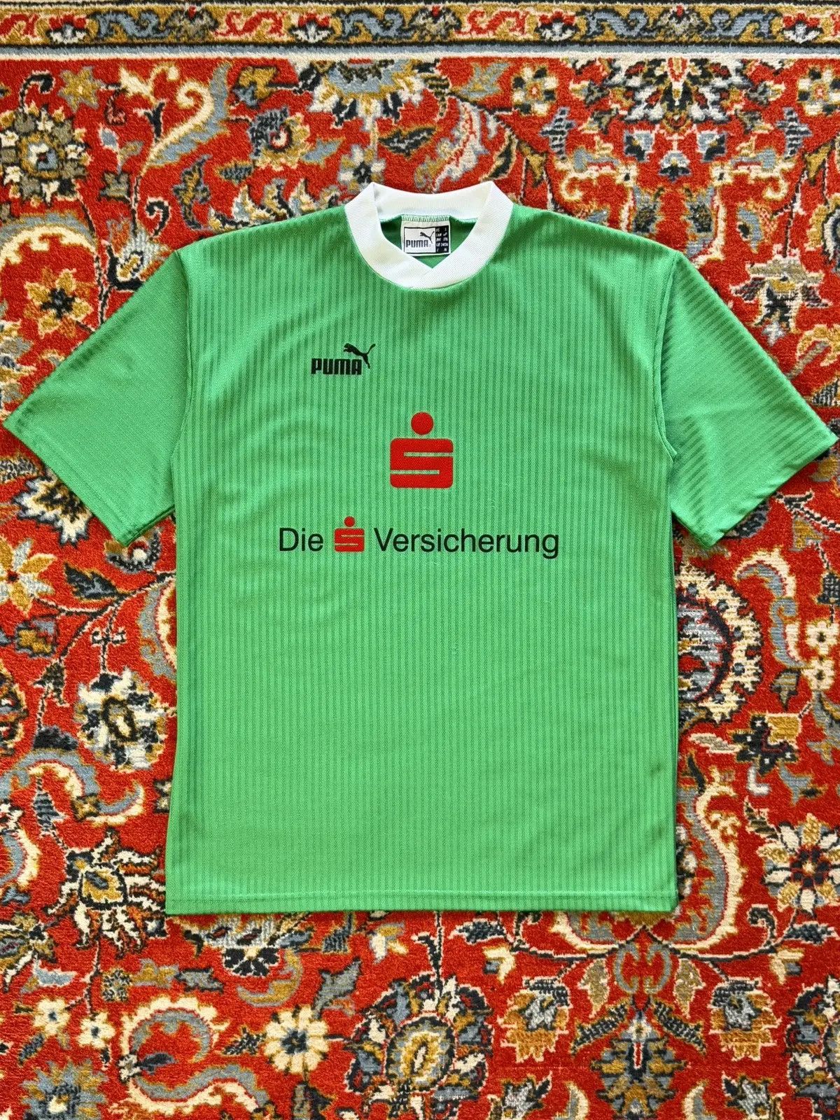Puma × Vintage 90s Puma Striped Soccer Football Jersey Vintage Tee Size US M / EU 48-50 / 2 - 4 Thumbnail