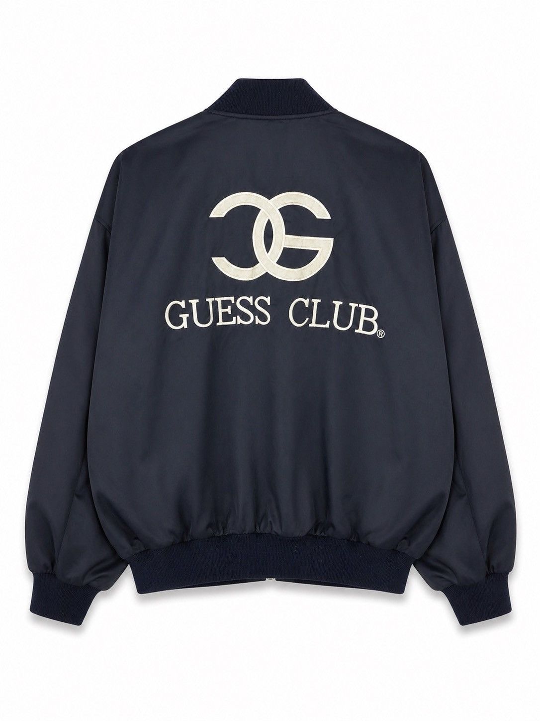 Guess Vintage GUESS Guess Club Bomber Jacket Big Logo Spellout USA Size US L / EU 52-54 / 3 - 1 Thumbnail