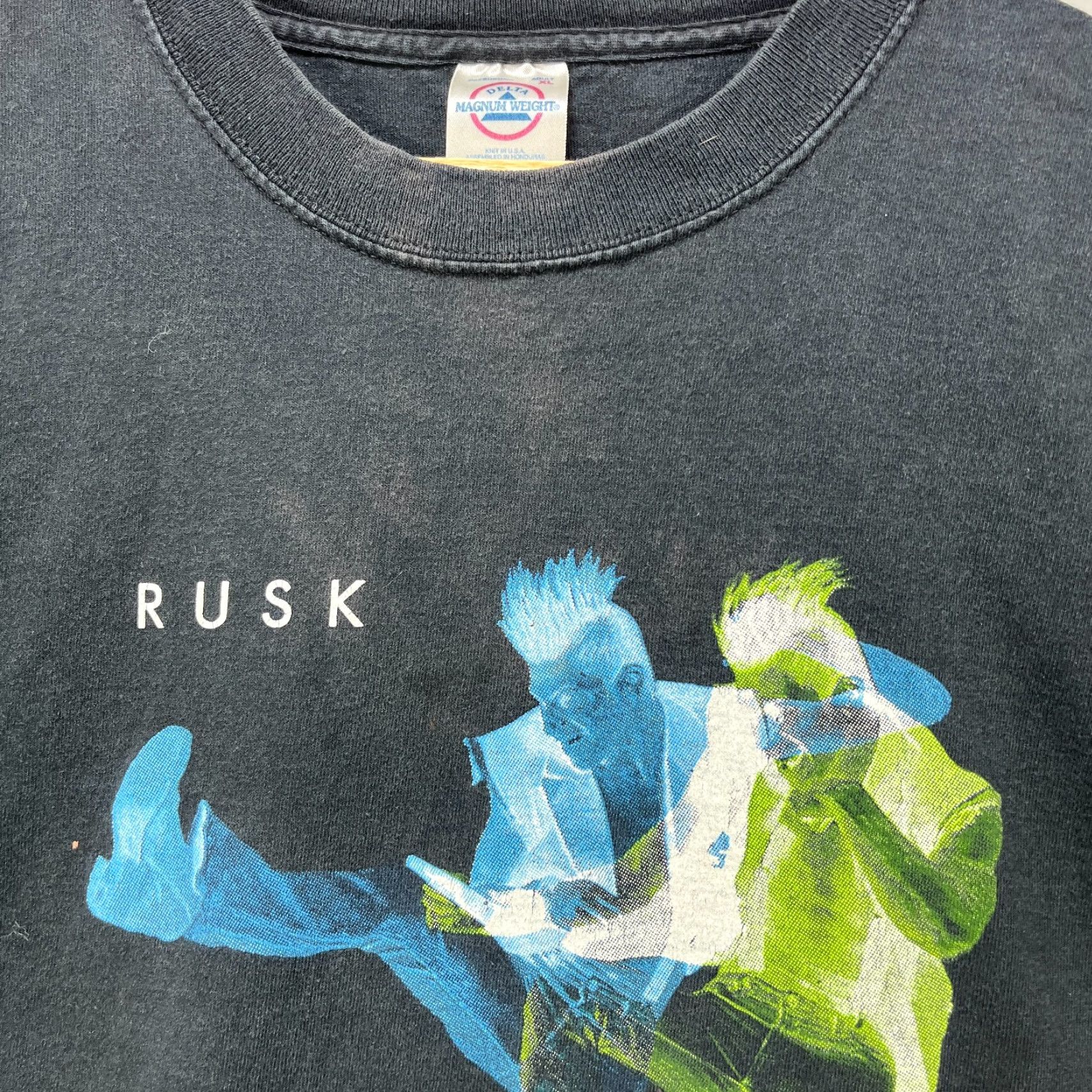 Vintage VINTAGE Rusk Sun Faded T-Shirt XL Band Graphic Shirt Mens XL Black Size US XL / EU 56 / 4 - 3 Thumbnail