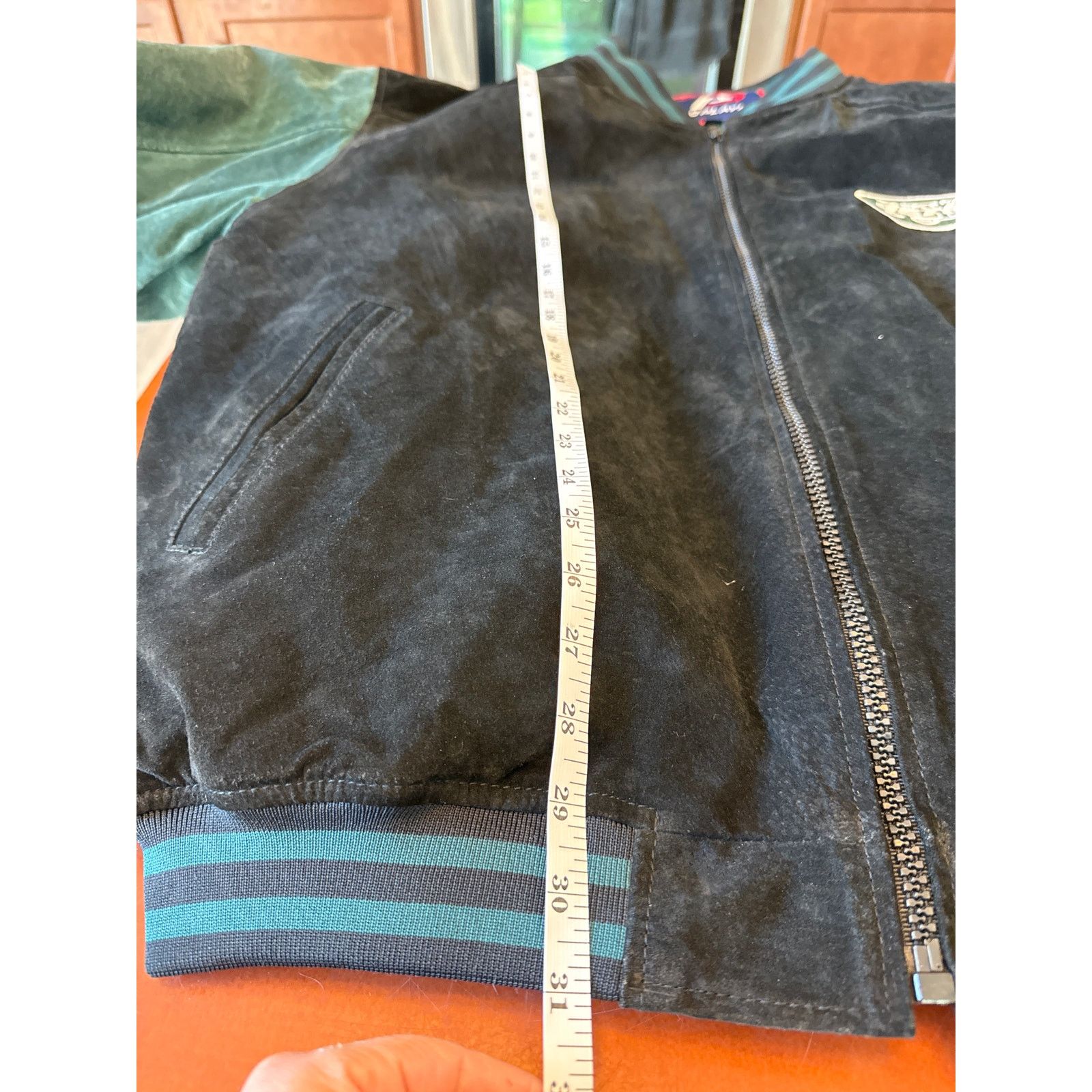 Pro Player Vintage New York Jets Suede Bomber Jacket - Rare Retro NFL Size US XL / EU 56 / 4 - 5 Thumbnail