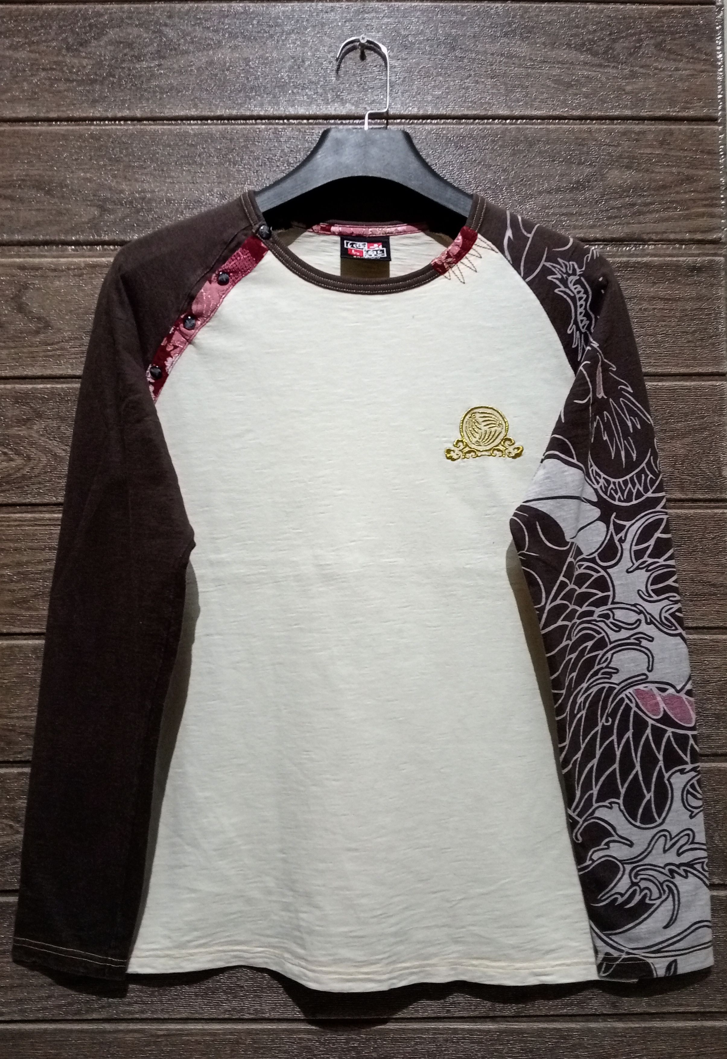 Japanese Brand Vintage Sharaku Art Japanese Carp Sukajan Long Sleeve Tshirt Size US L / EU 52-54 / 3 - 3 Thumbnail