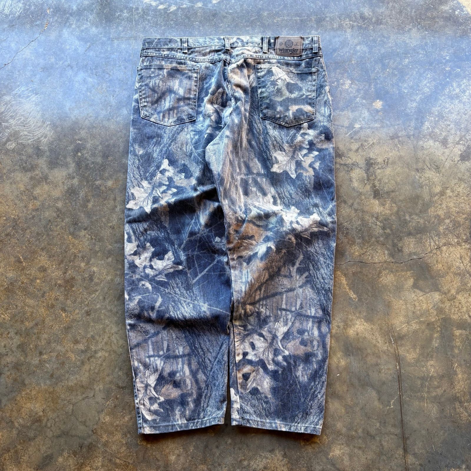 Wrangler Vintage Baggy Wrangler Camo Double Knee Jeans Size US 40 / EU 56 - 1 Thumbnail