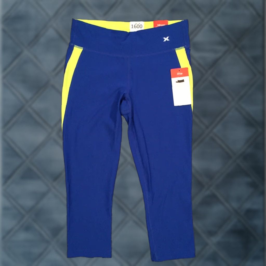 Vintage Xersion Capri Leggings Small Fitted Blue Green New Women's Capris Leggings Size S Activewear Size 28" / US 6 / IT 42 - 1 Thumbnail