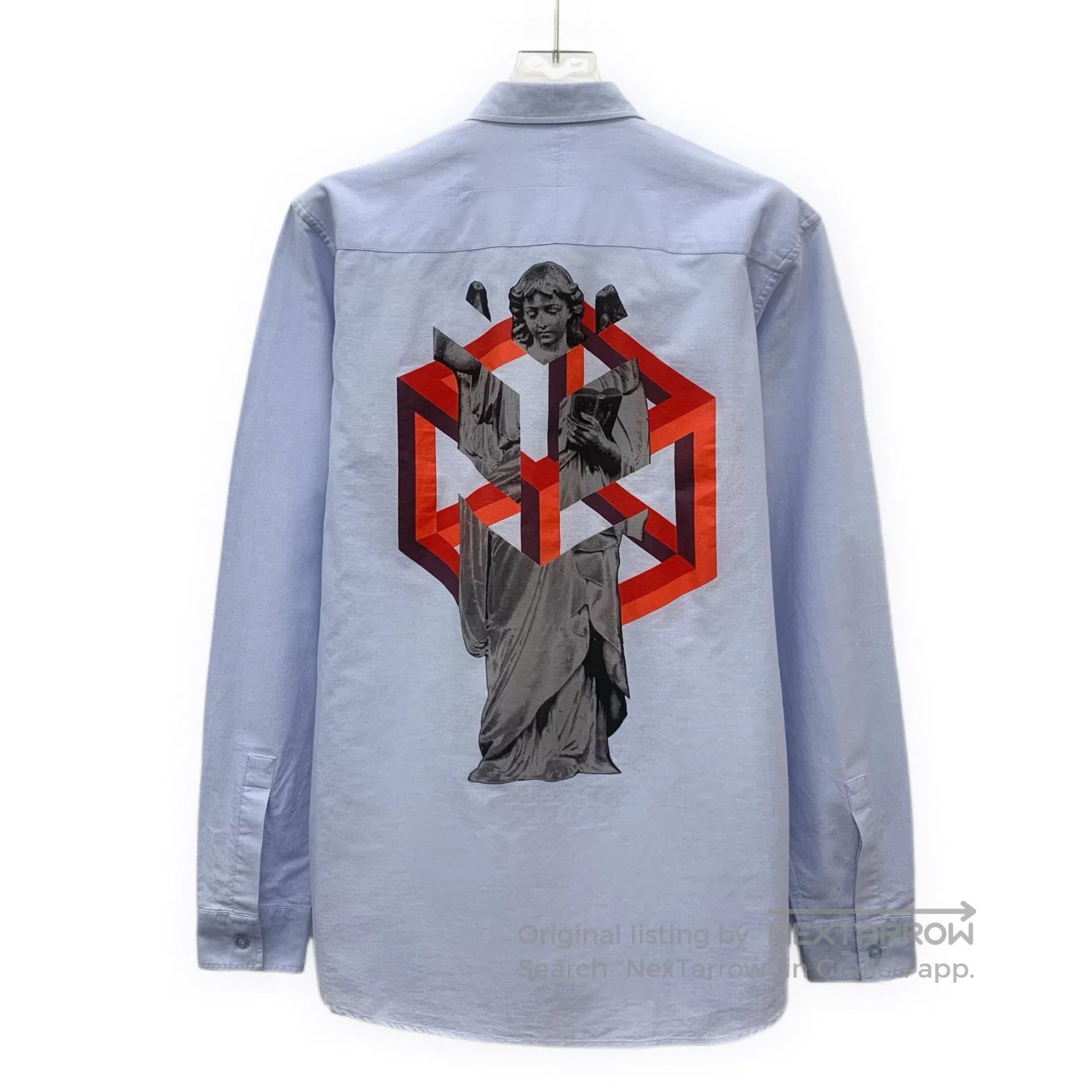 Giorgio Armani Giorgio Armani Blue pattern design cotton long sleeve shir Size XS / US 0-2 / IT 36-38 - 2 Thumbnail