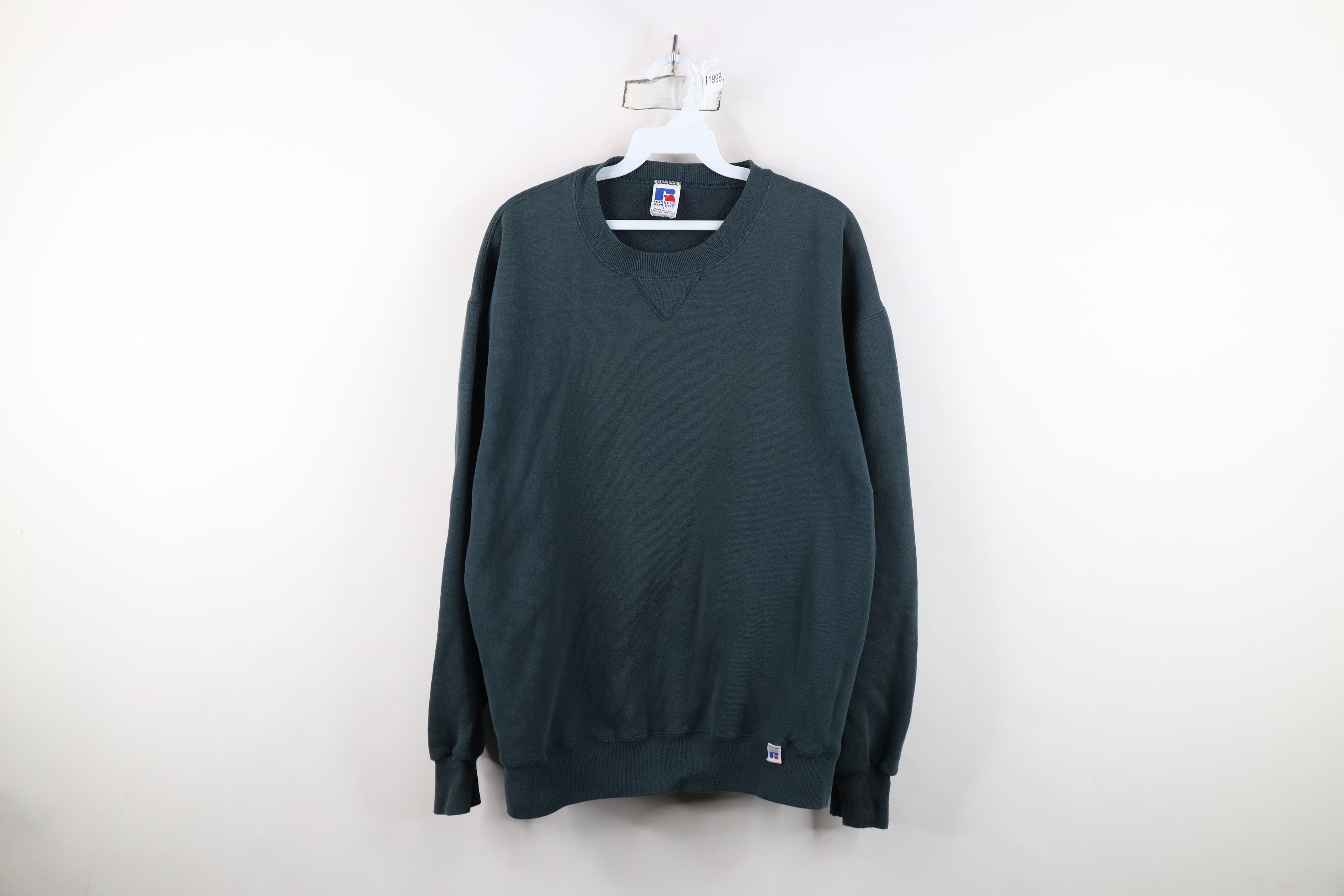 Russell Athletic Vintage 90s Russell Athletic Crewneck Sweatshirt Green USA Size US L / EU 52-54 / 3 - 1 Thumbnail