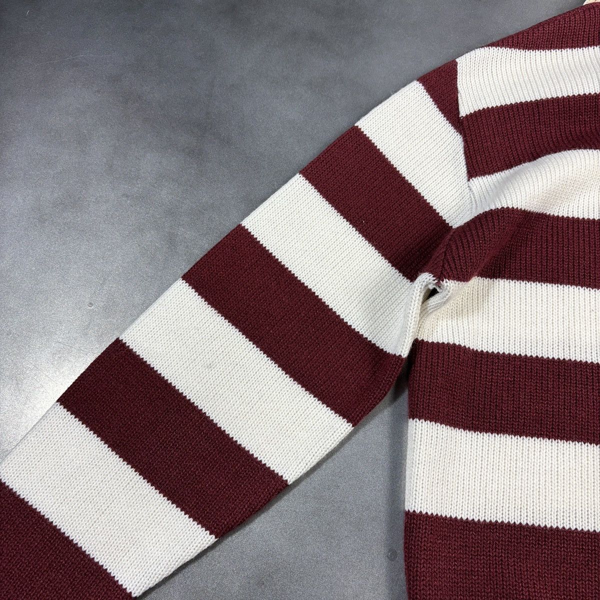 Bristol Studios × Vintage VIntage Bristol Knit Polo Sweater 1960s 1970s Rugby Stripe Size US S / EU 44-46 / 1 - 8 Thumbnail