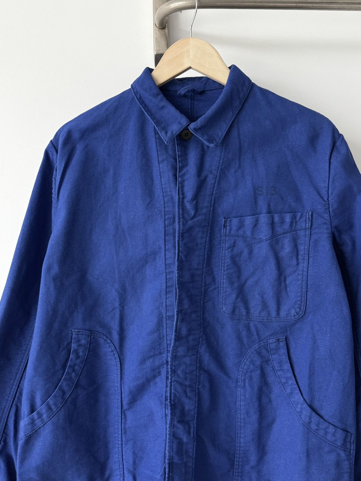 Vetra 1960s Vintage French Workwear ‘Lutteurs’ Sanfor Blue Jacket Size US M / EU 48-50 / 2 - 5 Thumbnail