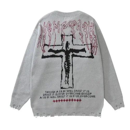 Designer × Japanese Brand Y2K Vintage Sweaters Streetwear Size US XL / EU 56 / 4 - 1 Thumbnail