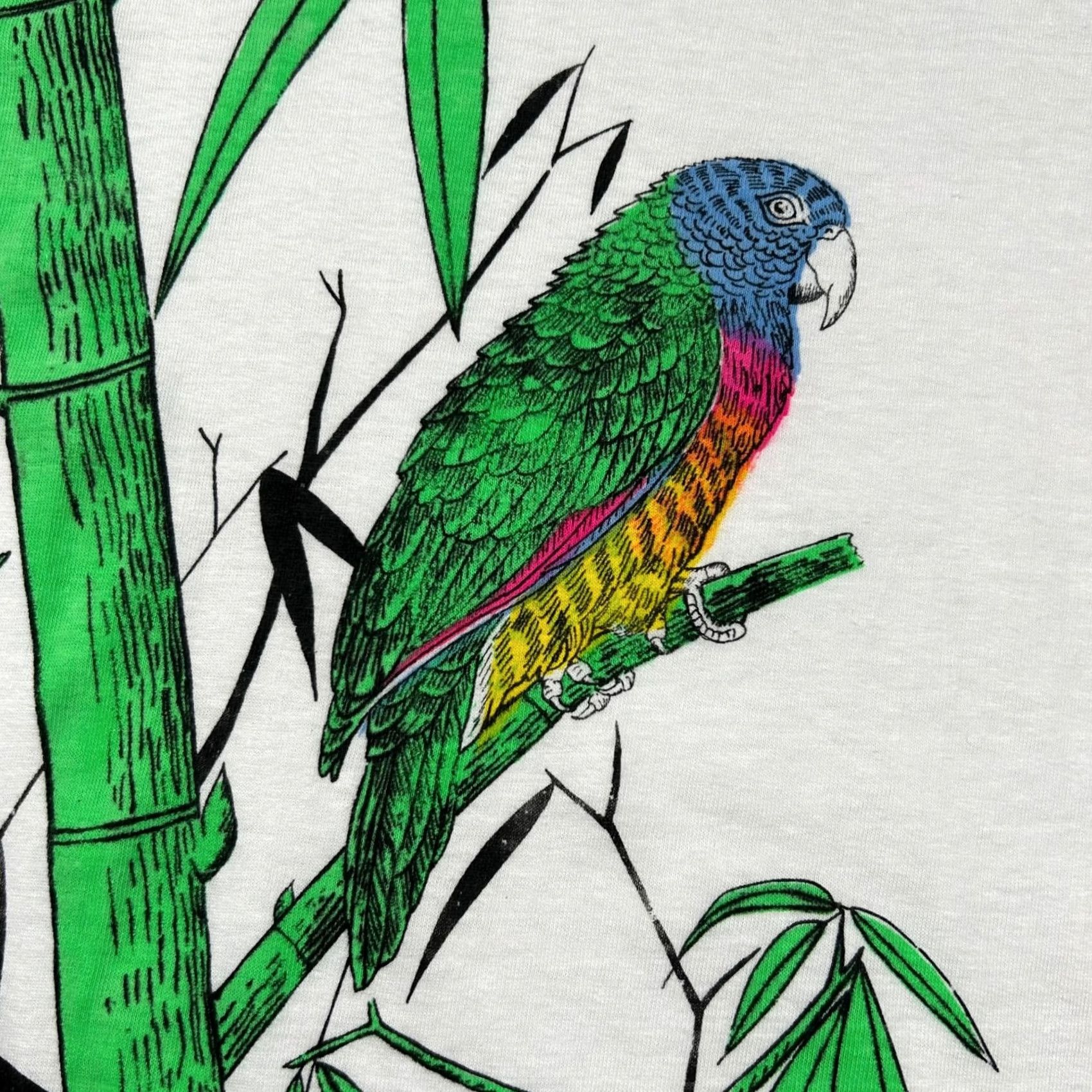 Vintage VINTAGE St. Lucia Shirt Mens XL West Indies Tropical Parrot Parakeet Jungle 90s America’s Best White T-Shirt Mens XL Tropical 90s Size US XL / EU 56 / 4 - 3 Thumbnail