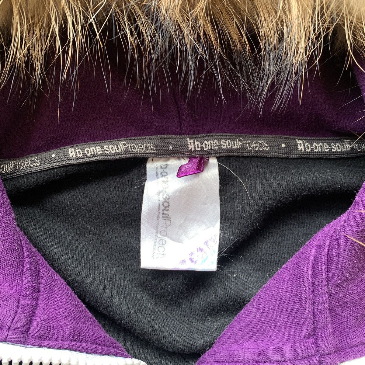 Le Grande Bleu (L.G.B.) Bone Soul Fur Zip Hoodie Ifsix GOA LGB Style Jacket Size US XL / EU 56 / 4 - 5 Thumbnail
