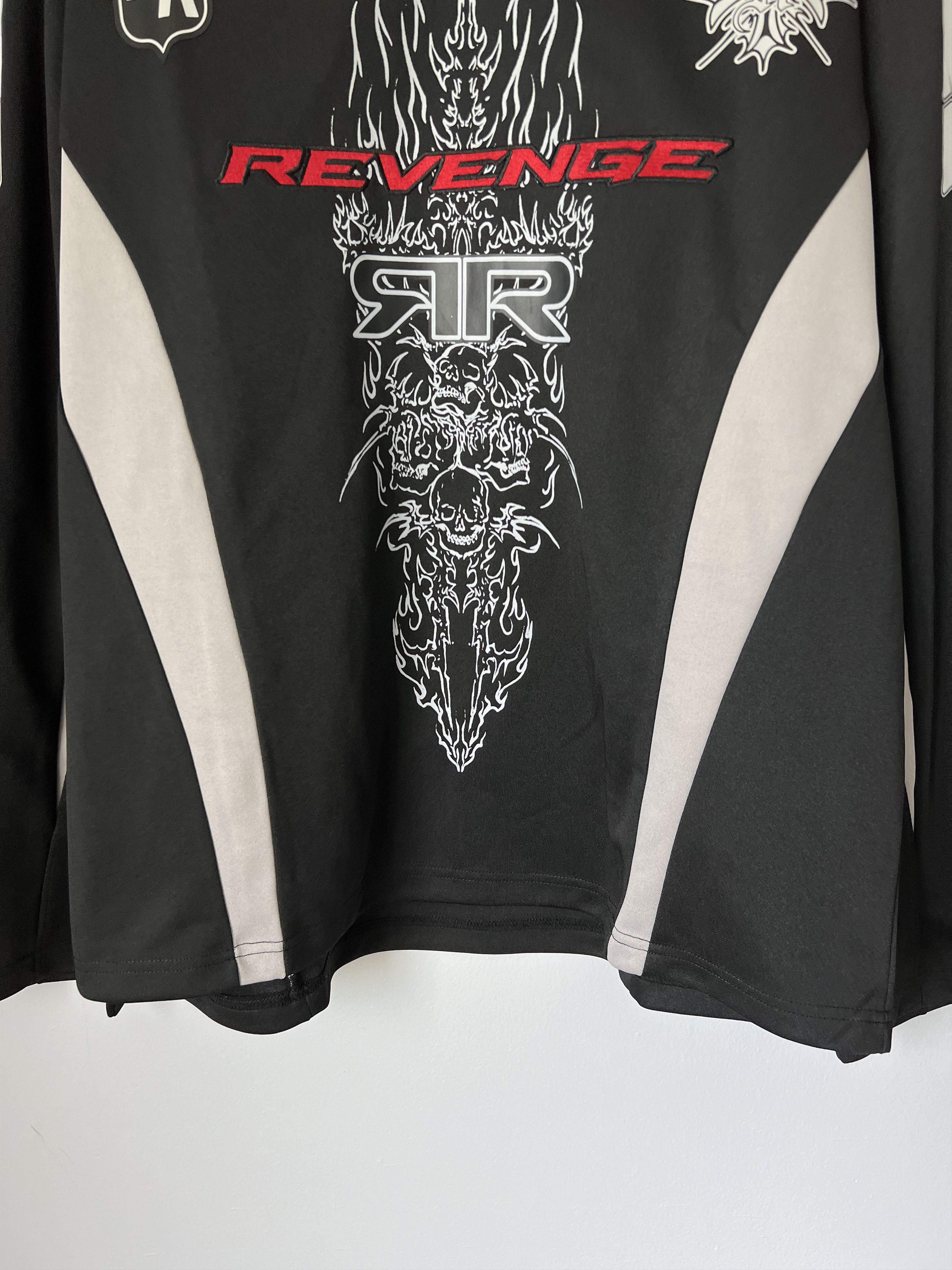 Revenge Revenge Double R Moto Jersey in Black Size US XXL / EU 58 / 5 - 3 Thumbnail
