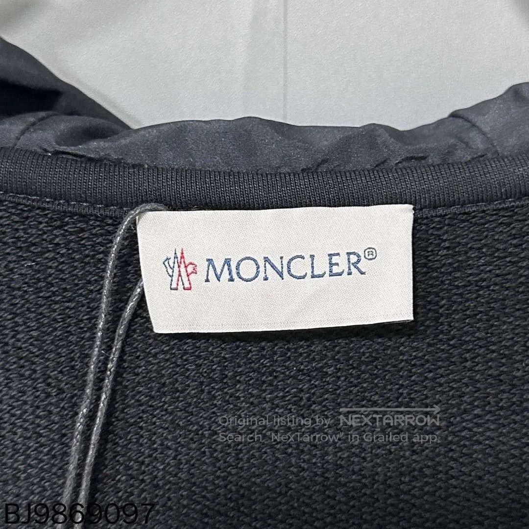 Moncler black logo zip hoodie from Moncler. Size US L / EU 52-54 / 3 - 3 Thumbnail